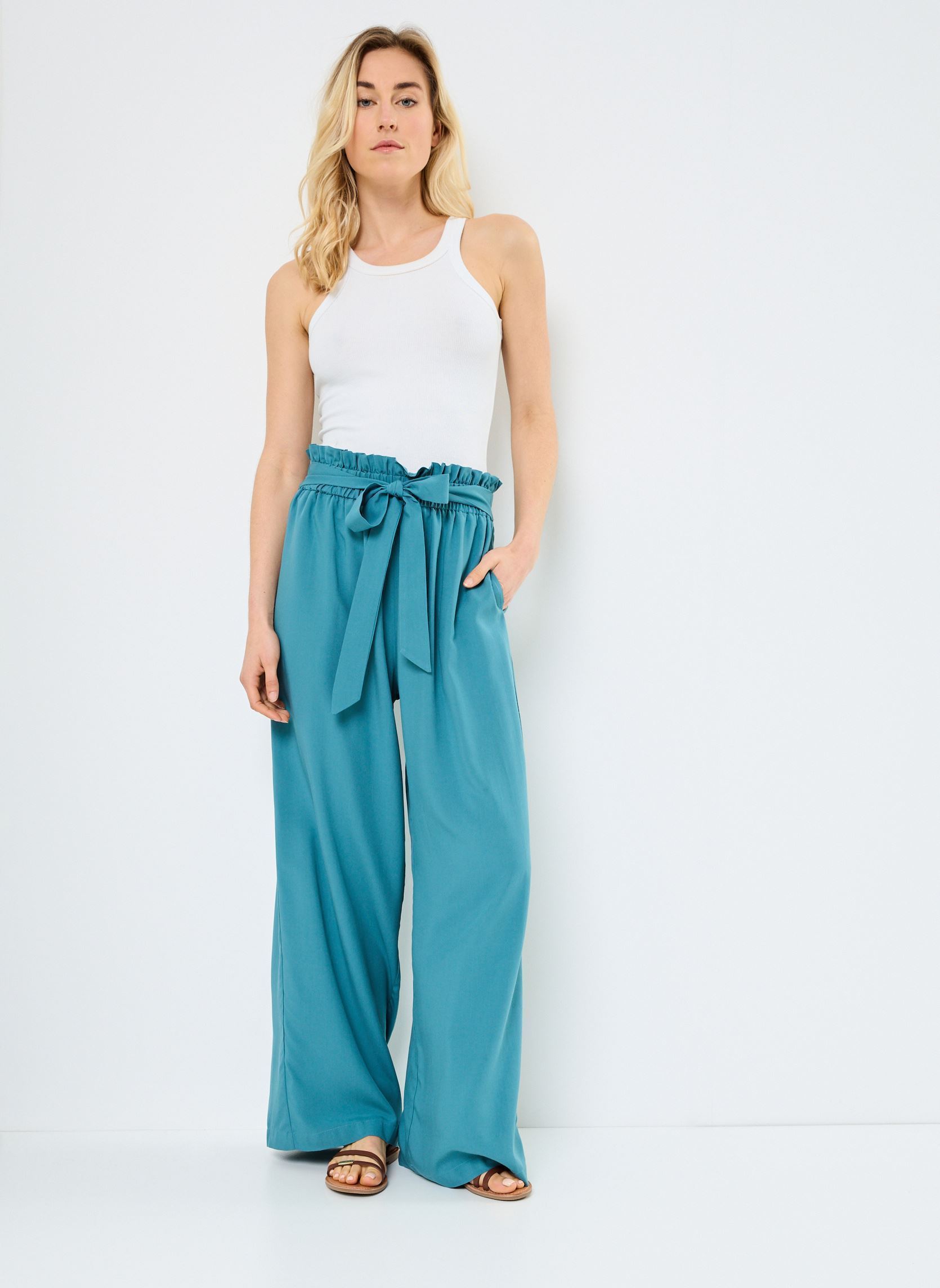 Pantalons larges R1723DP femme vert Molly Bracken Pantalons larges R1723DP femme vert EMERALD GREEN