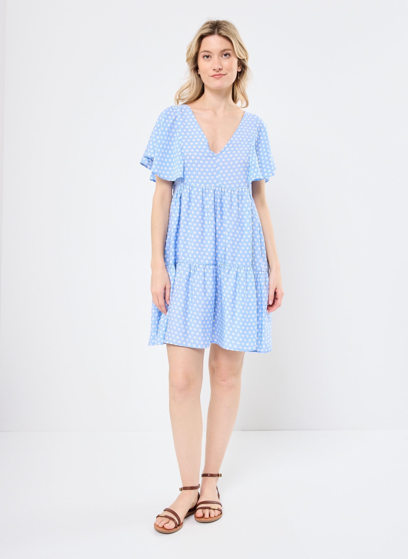 Robes T1738DE femme bleu Molly Bracken Robes T1738DE femme bleu LIGHT BLUE