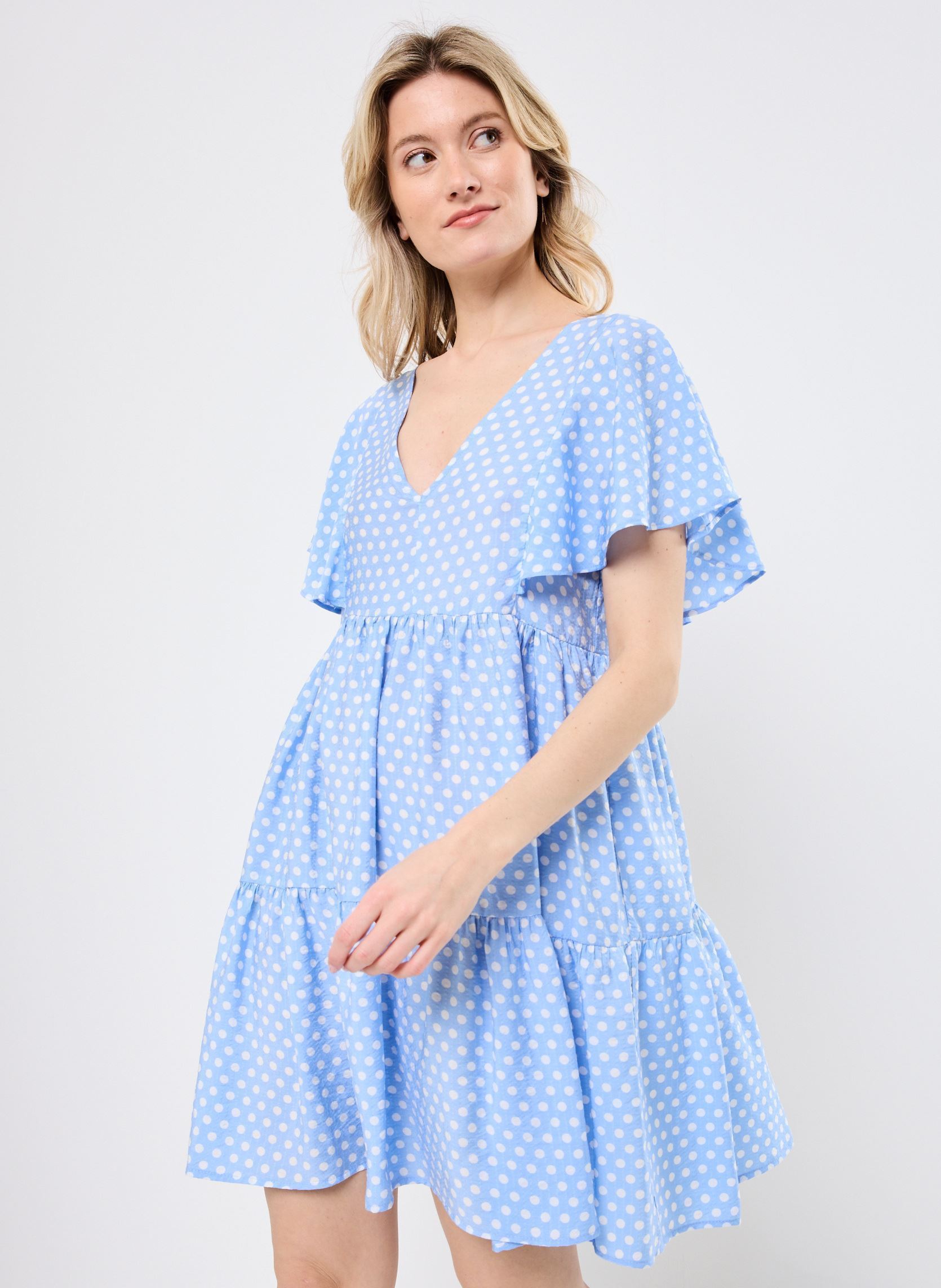 Robes T1738DE femme bleu Molly Bracken Robes T1738DE femme bleu LIGHT BLUE
