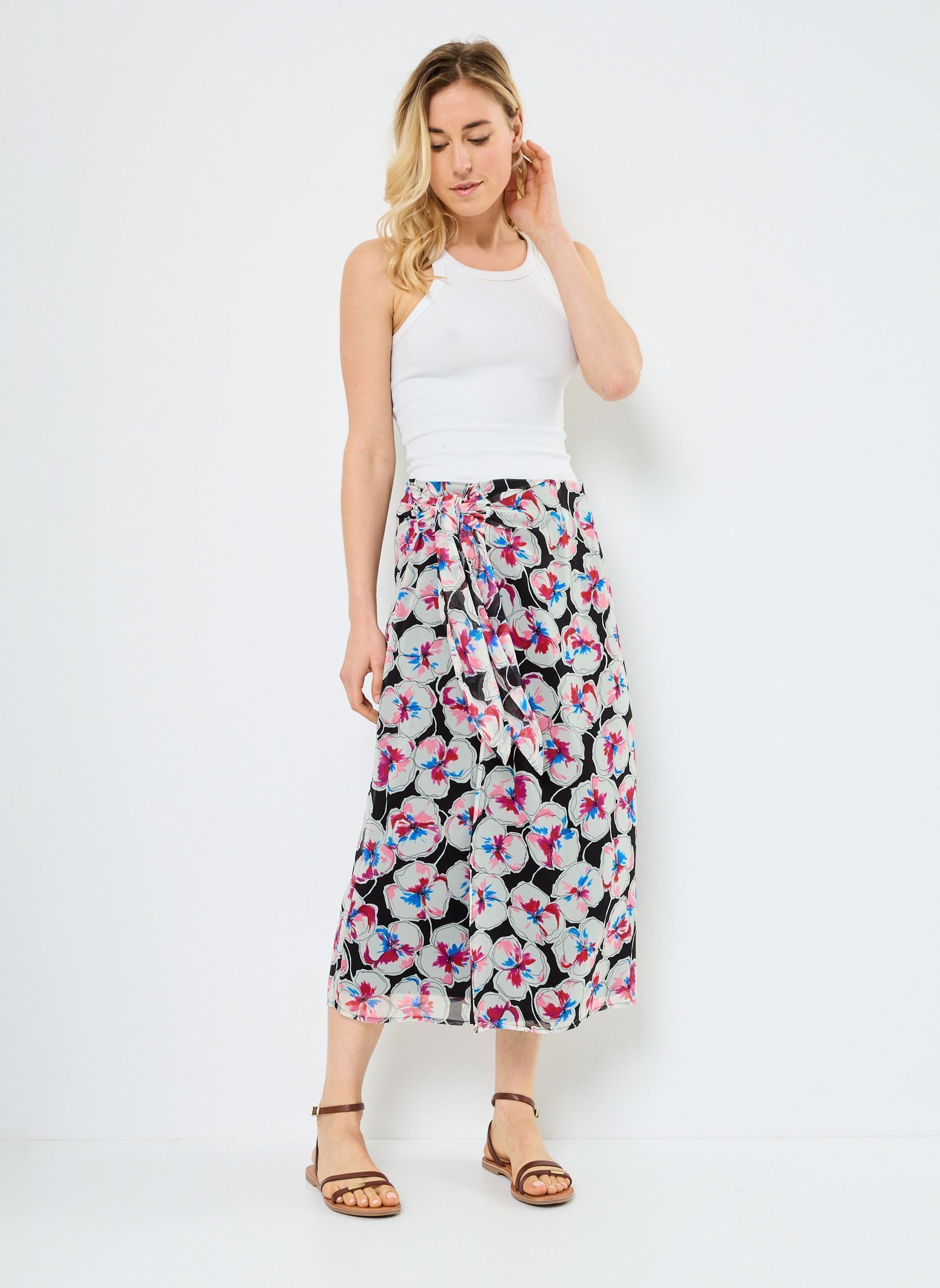 Jupes mi-longues T1769ADP femme multicolore Molly Bracken Jupes mi-longues T1769ADP femme multicolore BLACK BIANCA