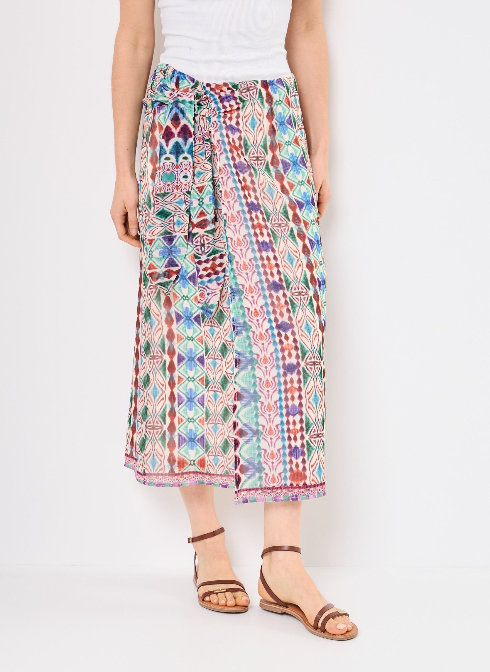 Jupes mi-longues T1769BDP femme multicolore Molly Bracken Jupes mi-longues T1769BDP femme multicolore MULTICO ELEA