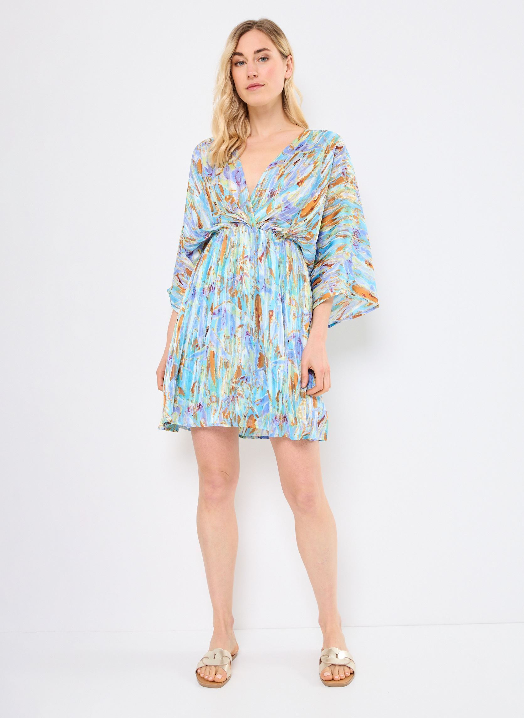Robes T1975DE femme multicolore Molly Bracken Robes T1975DE femme multicolore BLUE EDMEE