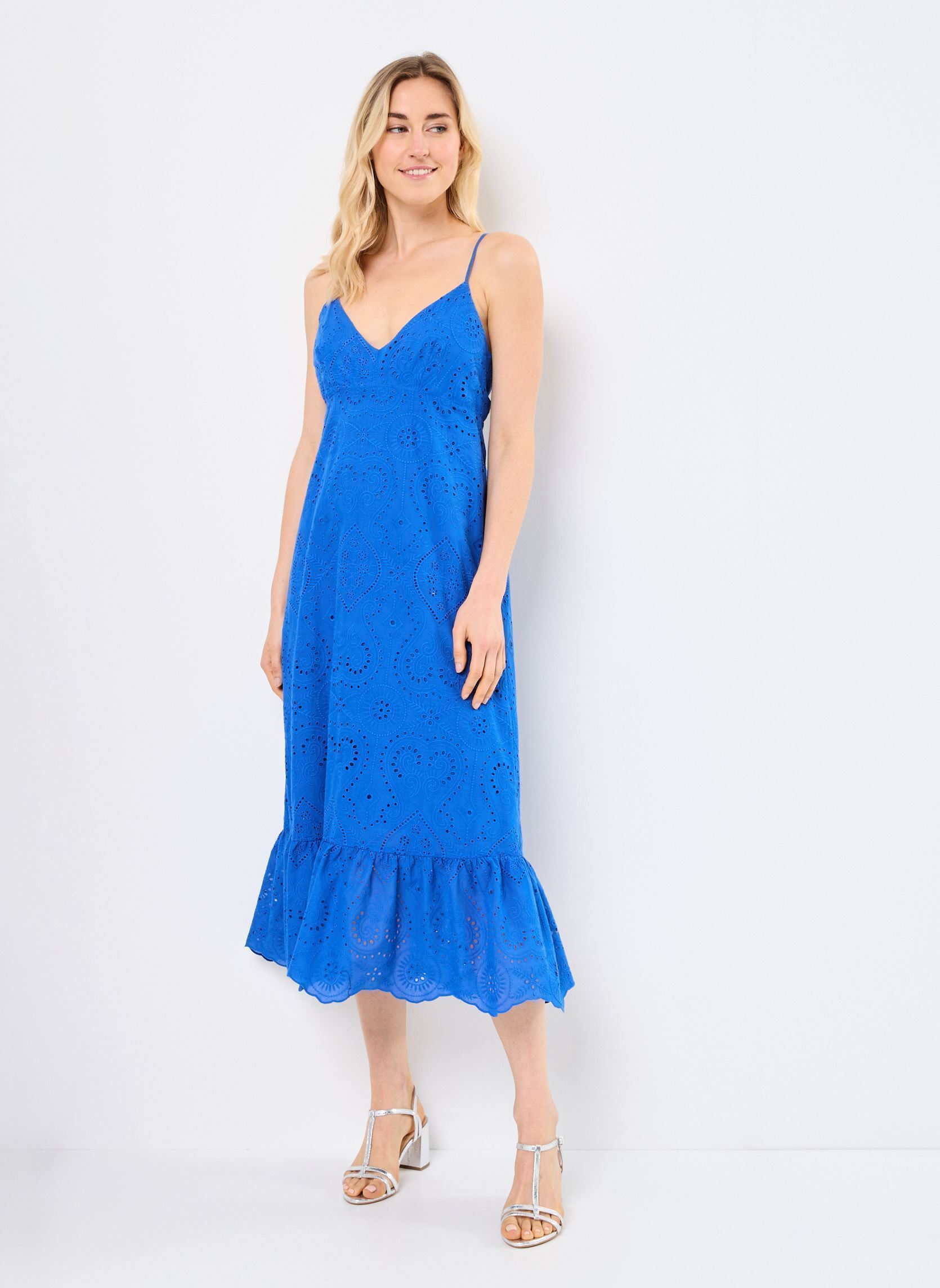 Robes longues T1991DE femme bleu Molly Bracken Robes longues T1991DE femme bleu COBALT BLUE