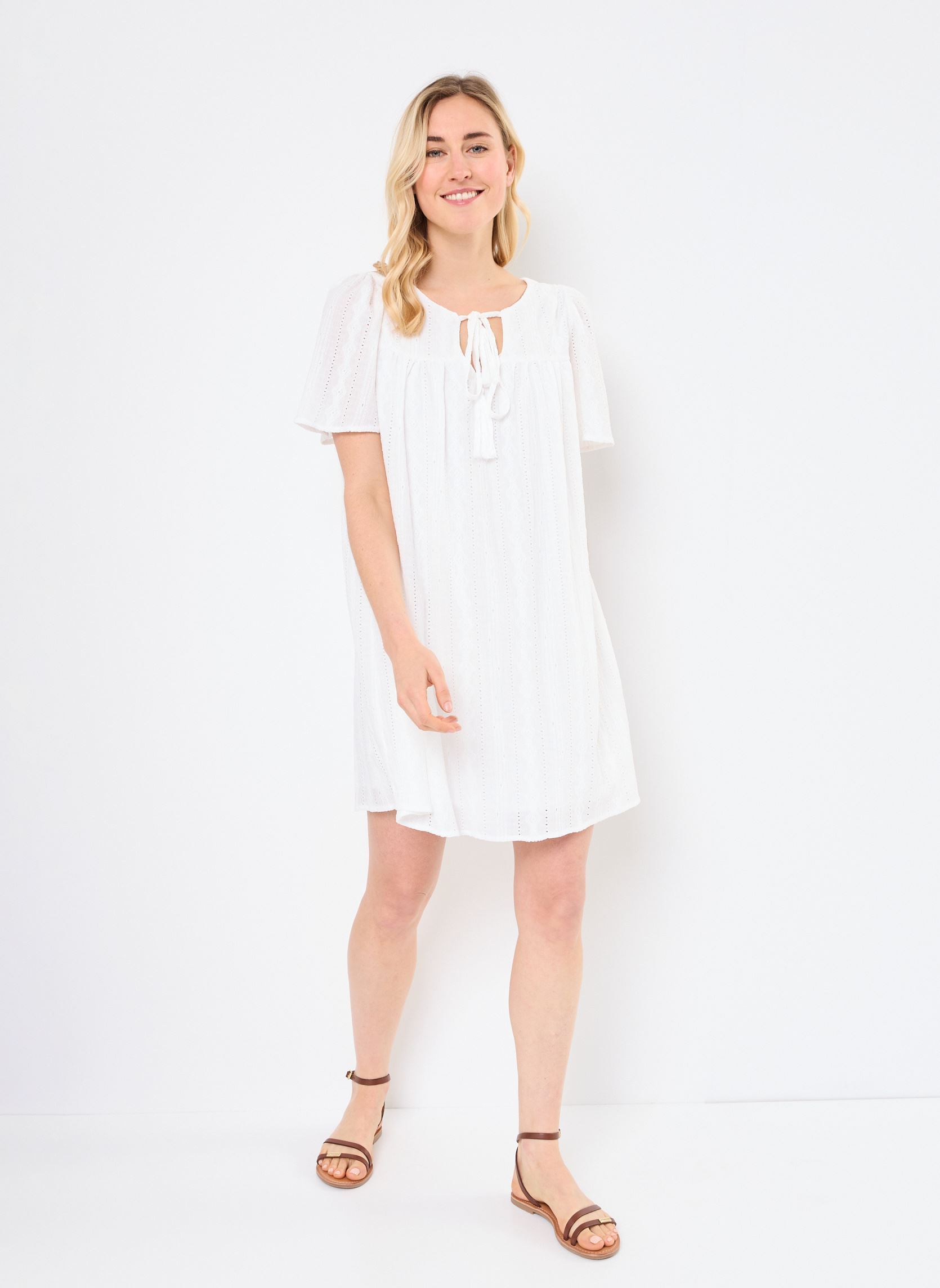 Robes T2007DP femme blanc Molly Bracken Robes T2007DP femme blanc OFFWHITE