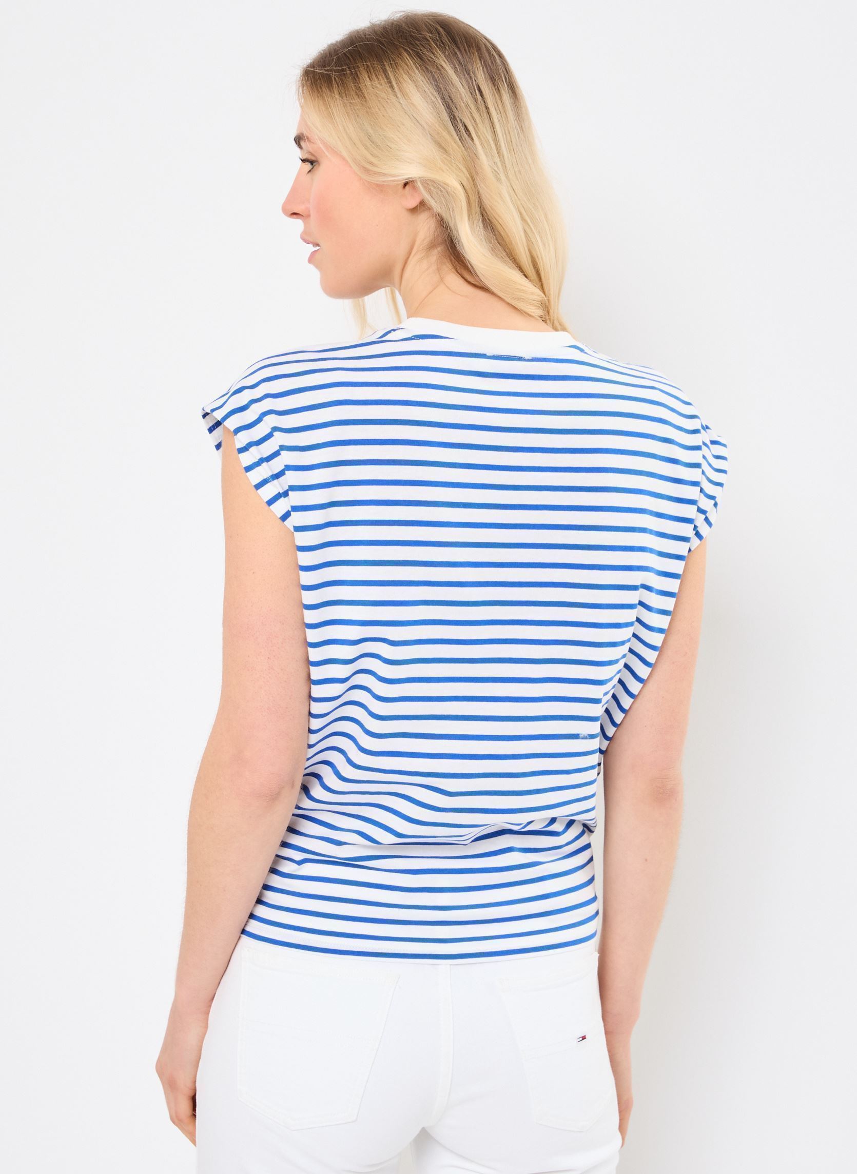 Hemdjes T2015DP dames meerkleurig Molly Bracken Hemdjes T2015DP dames meerkleurig BLUE/OFFWHITE