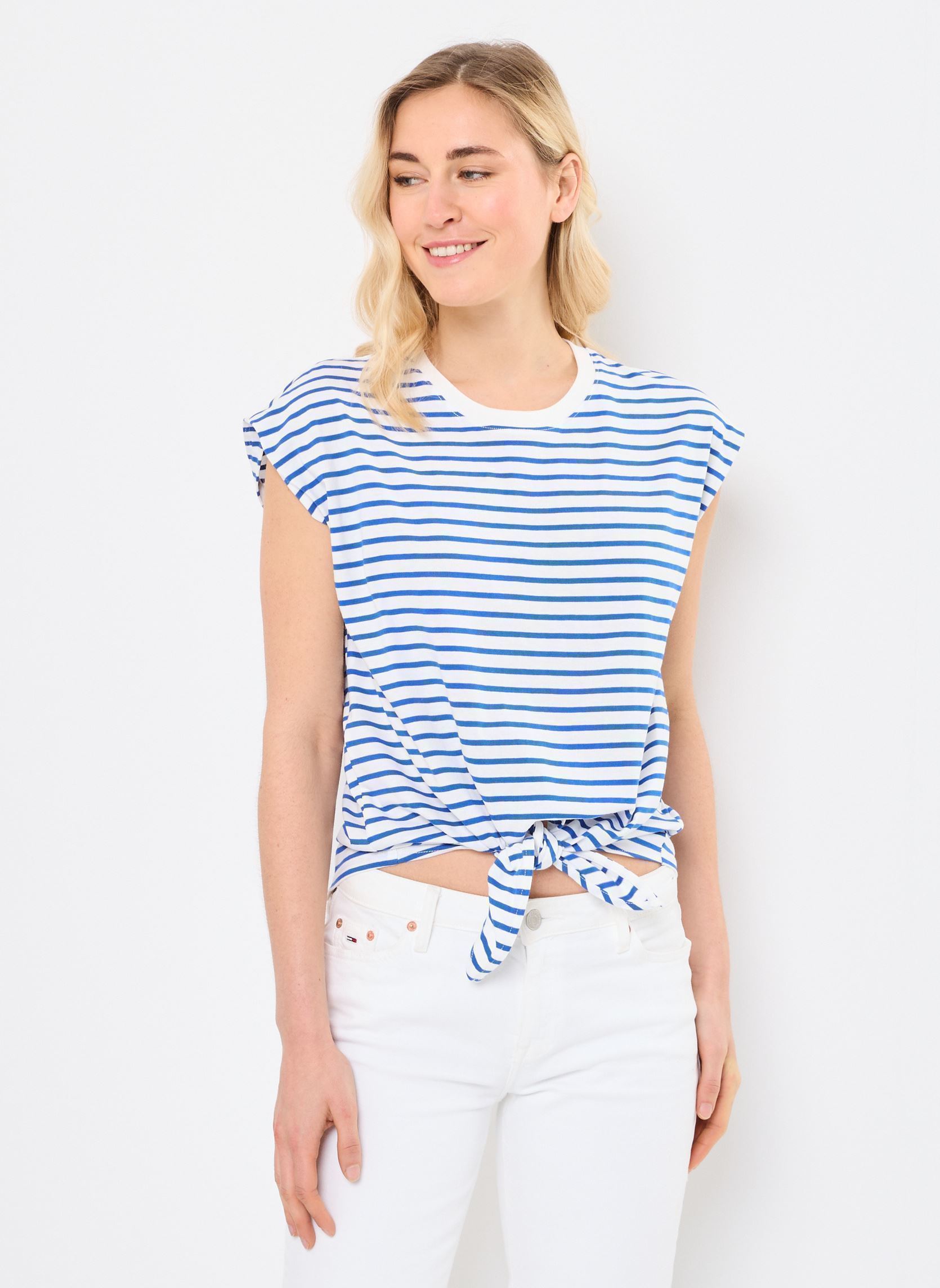 Hemdjes T2015DP dames meerkleurig Molly Bracken Hemdjes T2015DP dames meerkleurig BLUE/OFFWHITE