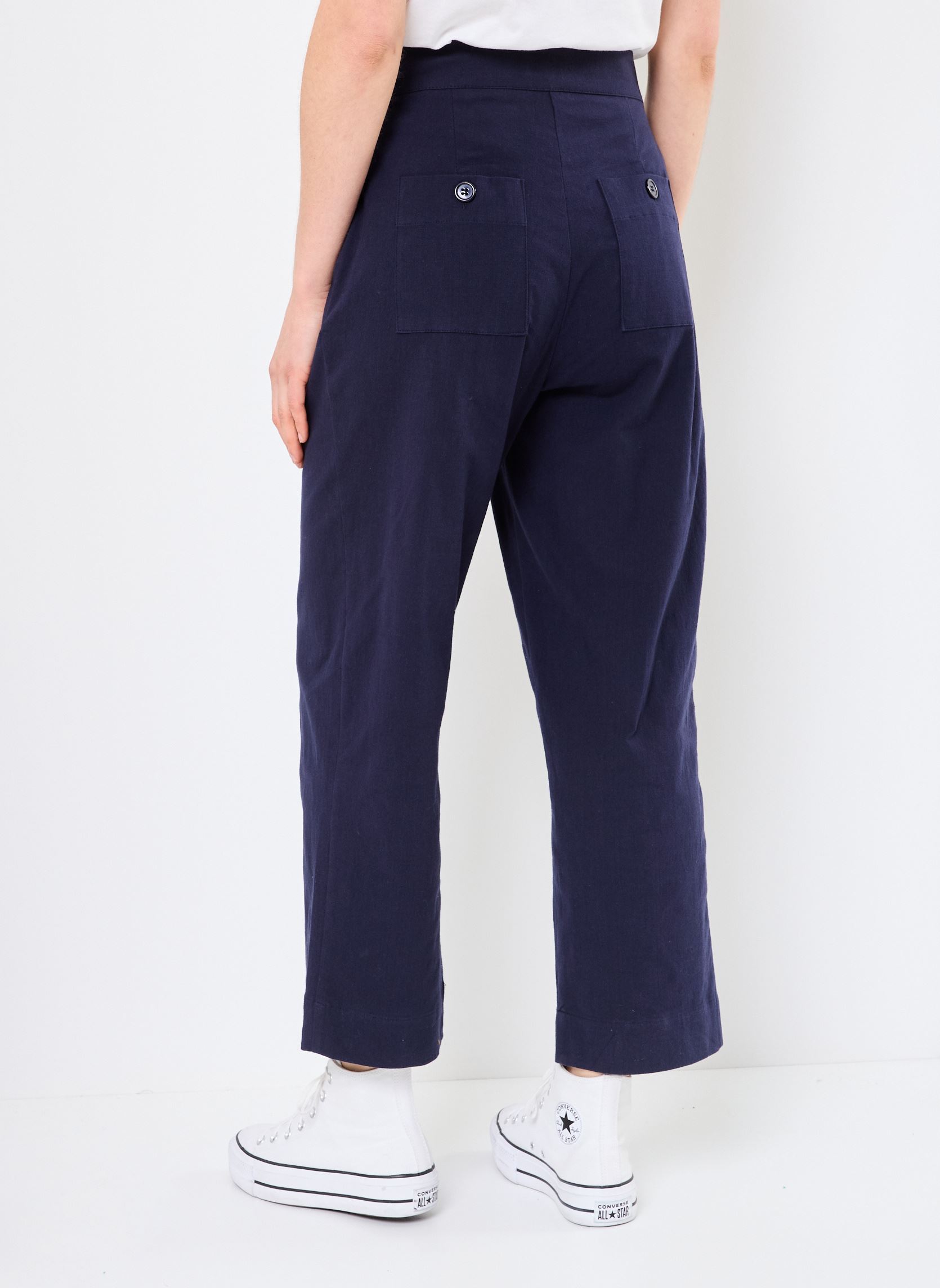 Pantalons droit TR163DP femme bleu Molly Bracken Pantalons droit TR163DP femme bleu NAVY BLUE