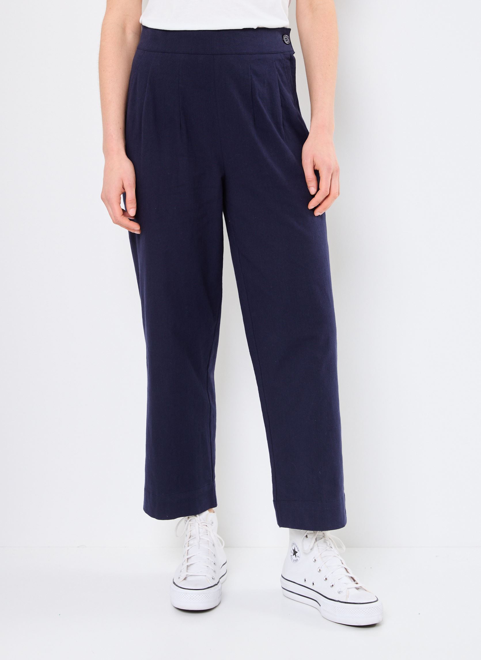 Pantalons droit TR163DP femme bleu Molly Bracken Pantalons droit TR163DP femme bleu NAVY BLUE