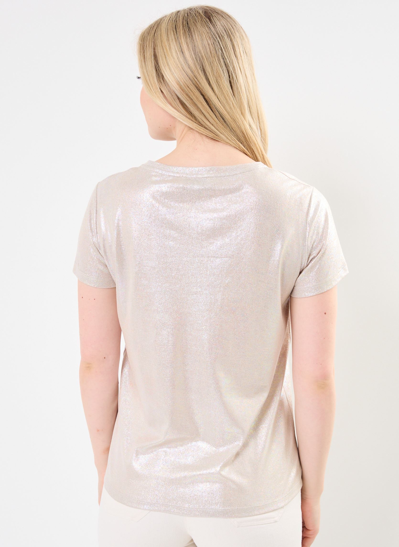 Tee-shirts manches courtes TS103DP femme beige Molly Bracken Tee-shirts manches courtes TS103DP femme beige BEIGE