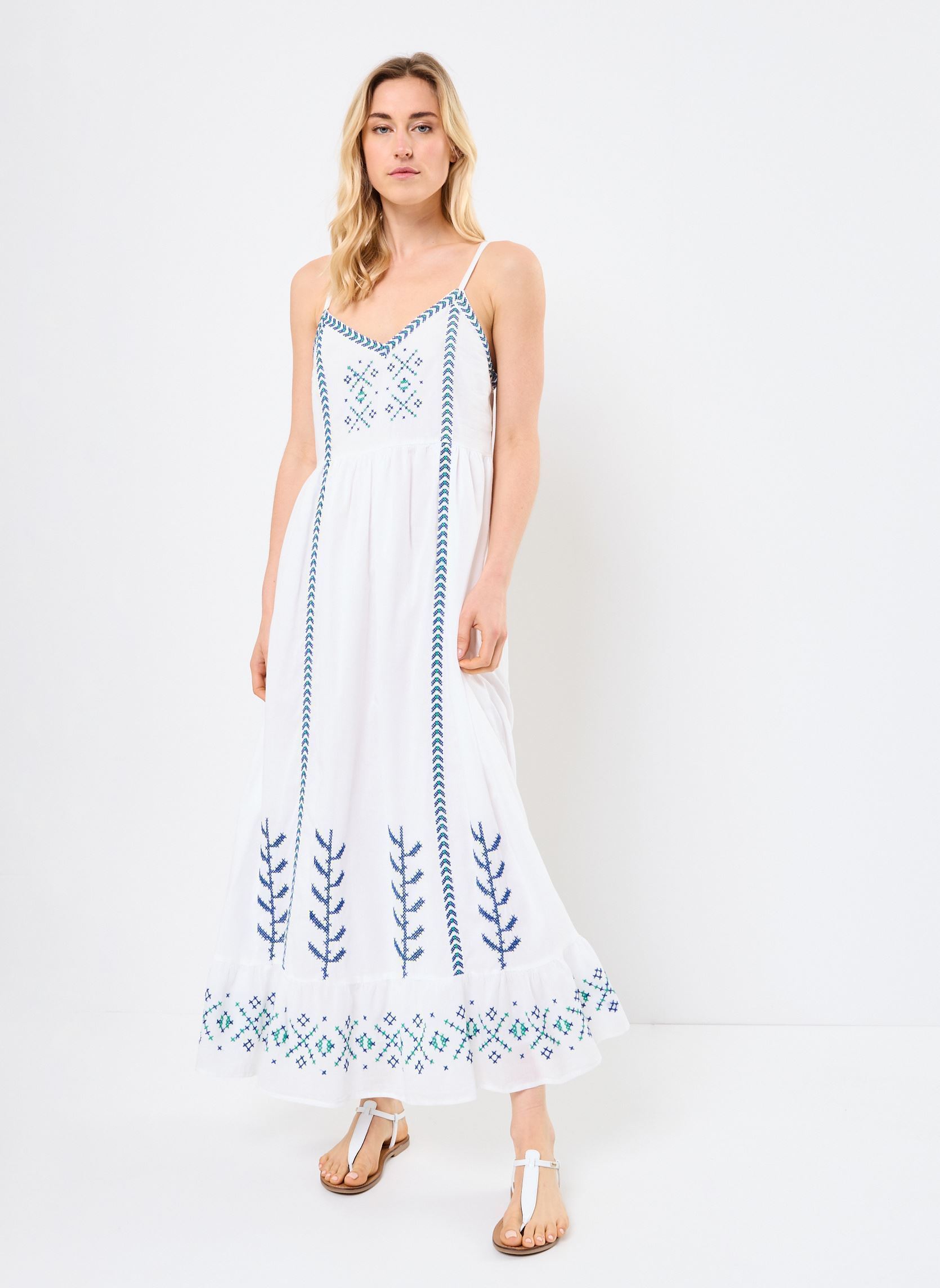 Lange Kleider Z593DE damen weiß Molly Bracken Lange Kleider Z593DE damen weiß WHITE