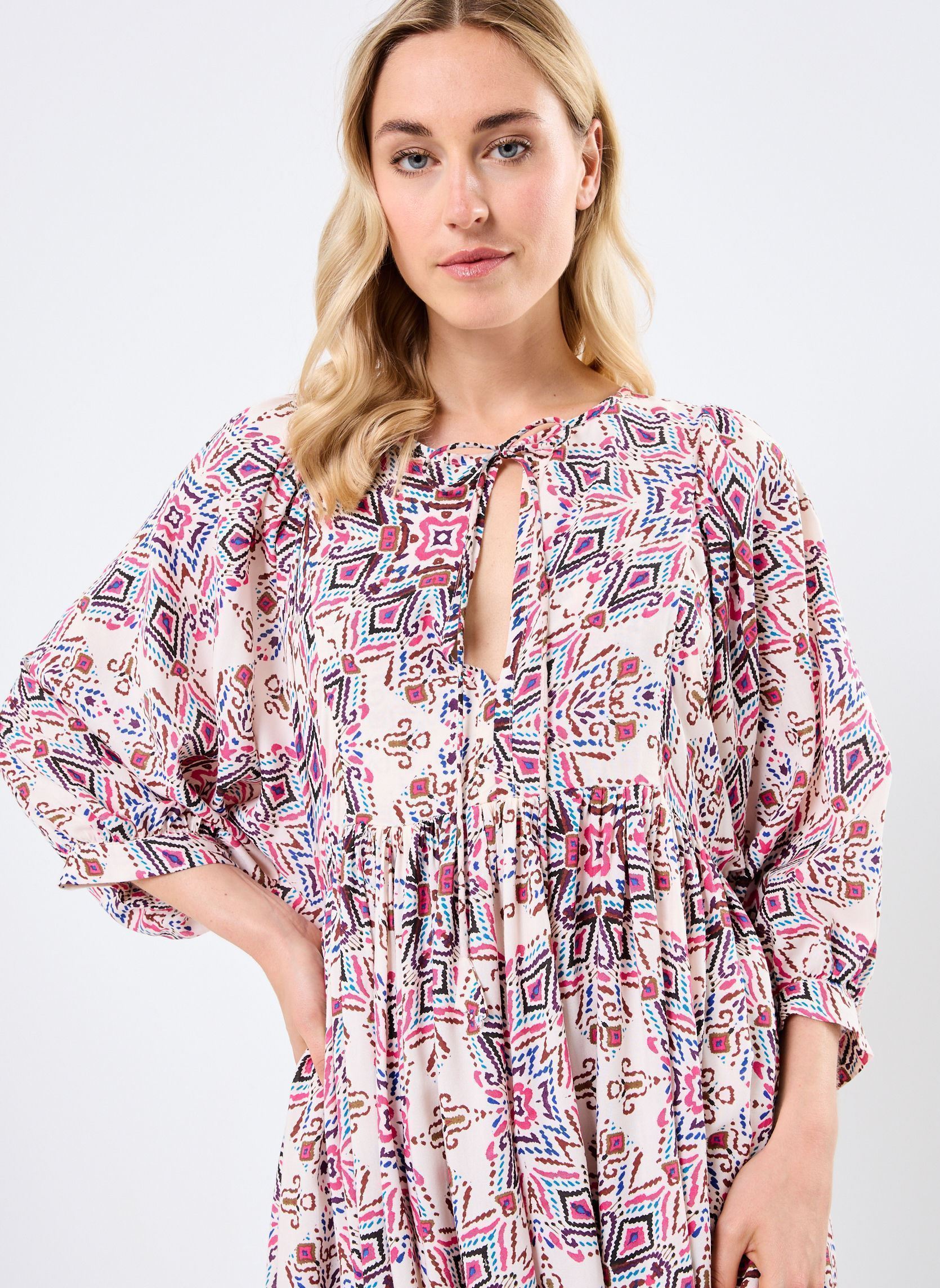 Vestidos Z597DE mujer multicolor Molly Bracken Vestidos Z597DE mujer multicolor CREAM PADMA
