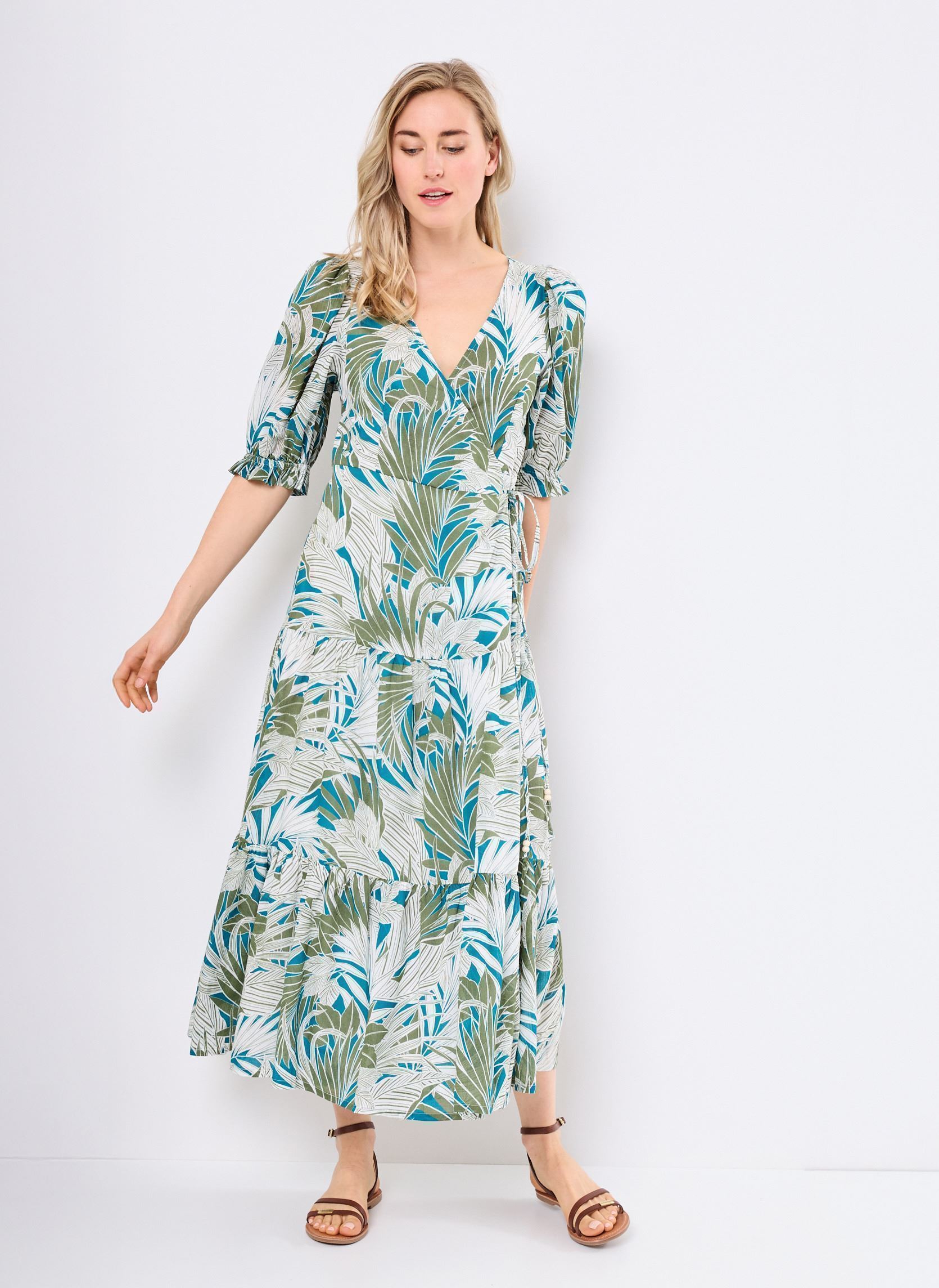 Robes longues Z599DE femme multicolore Molly Bracken Robes longues Z599DE femme multicolore KHAKI KALA