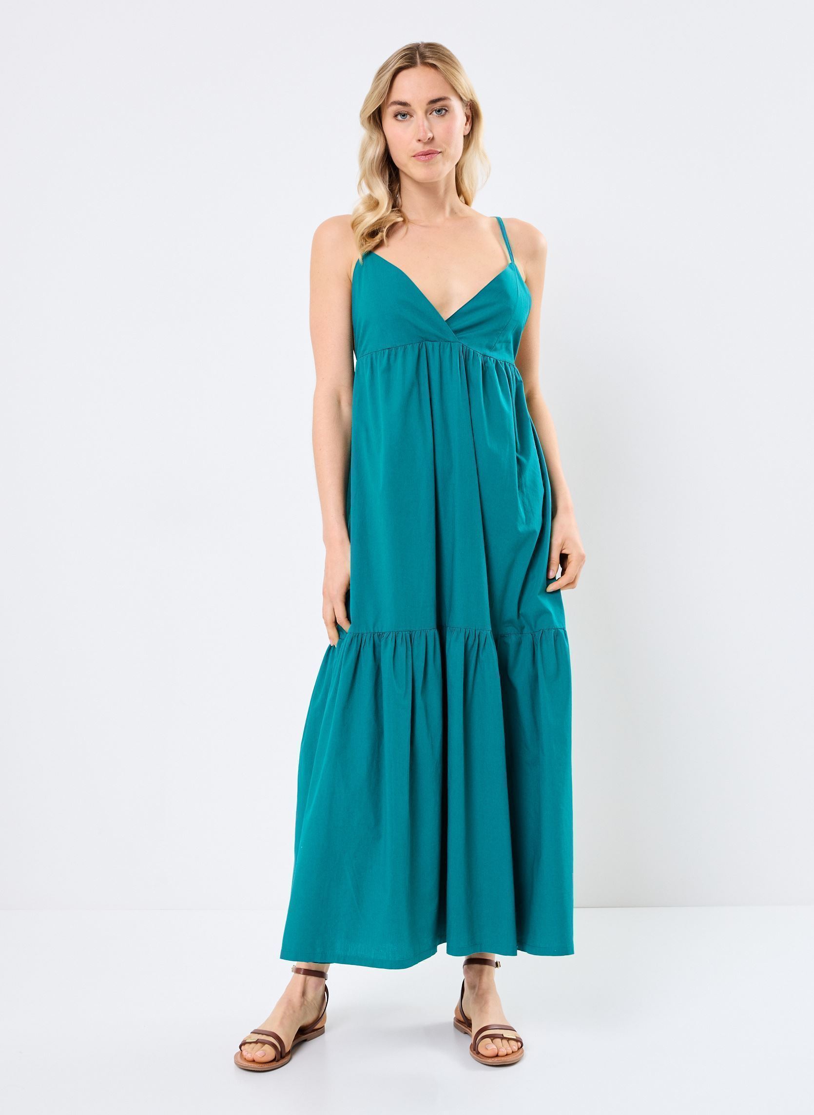 Lange jurken Z615DE dames groen Molly Bracken Lange jurken Z615DE dames groen EMERALD GREEN