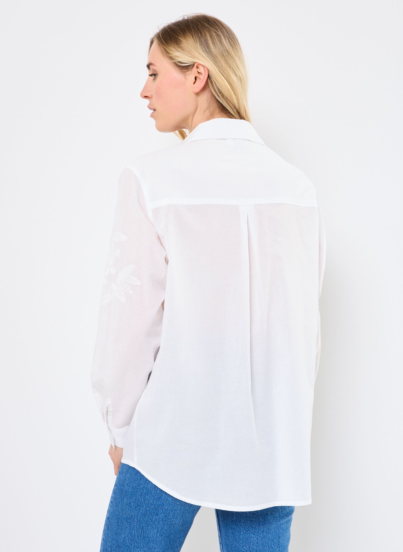 Langarm-Hemden Z630DE damen weiß Molly Bracken Langarm-Hemden Z630DE damen weiß WHITE