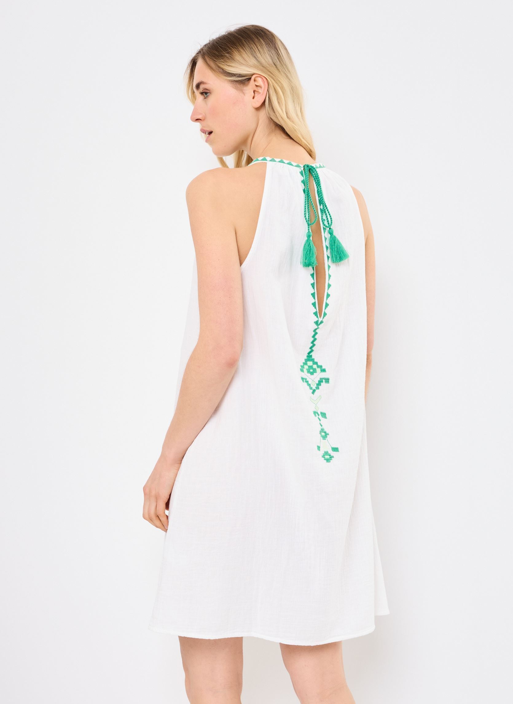 Robes Z632DE femme blanc Molly Bracken Robes Z632DE femme blanc WHITE