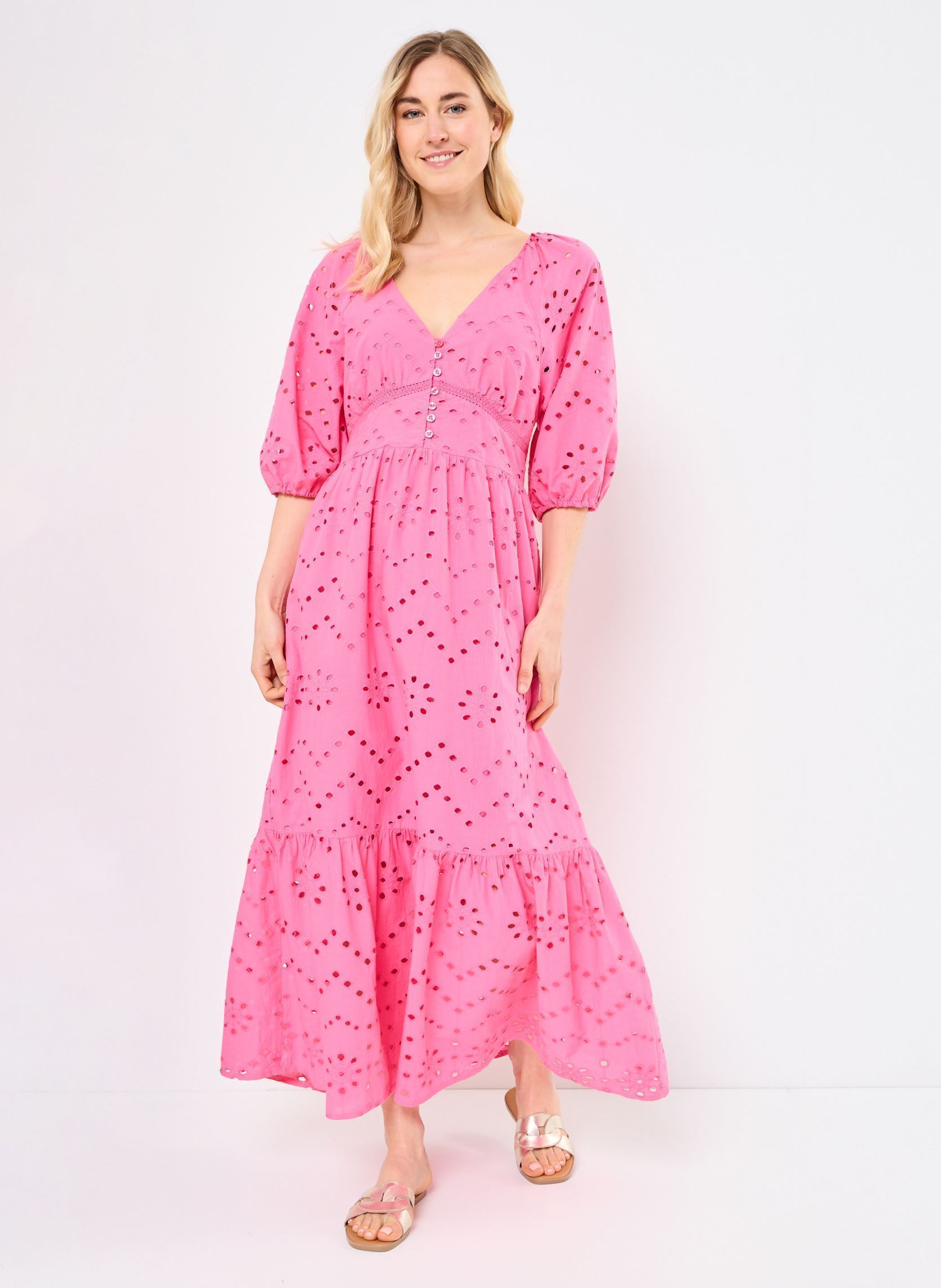 Lange Kleider Z635DE damen rosa Molly Bracken Lange Kleider Z635DE damen rosa PINK