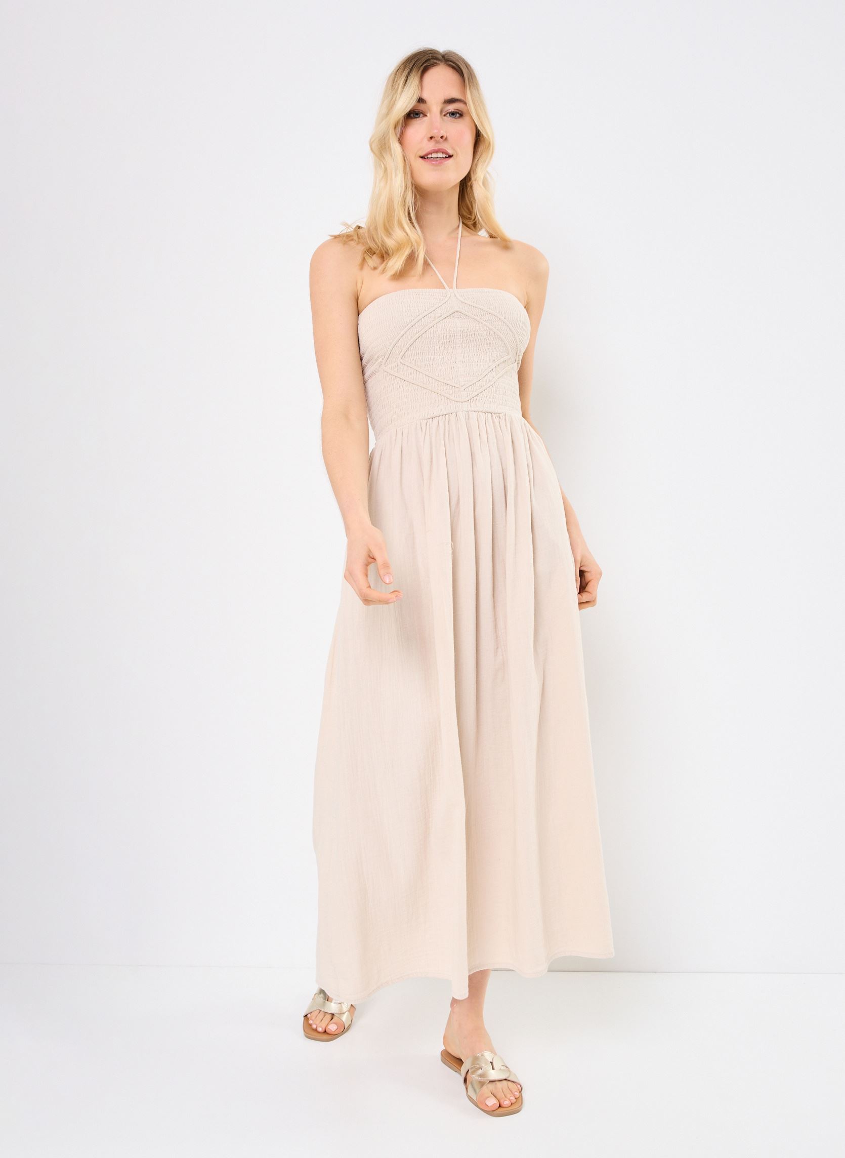 Vestidos Z651DE mujer beige Molly Bracken Vestidos Z651DE mujer beige BEIGE