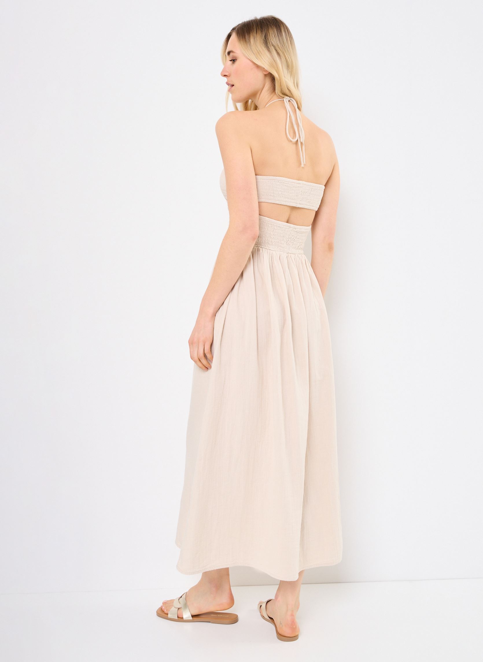 Vestidos Z651DE mujer beige Molly Bracken Vestidos Z651DE mujer beige BEIGE