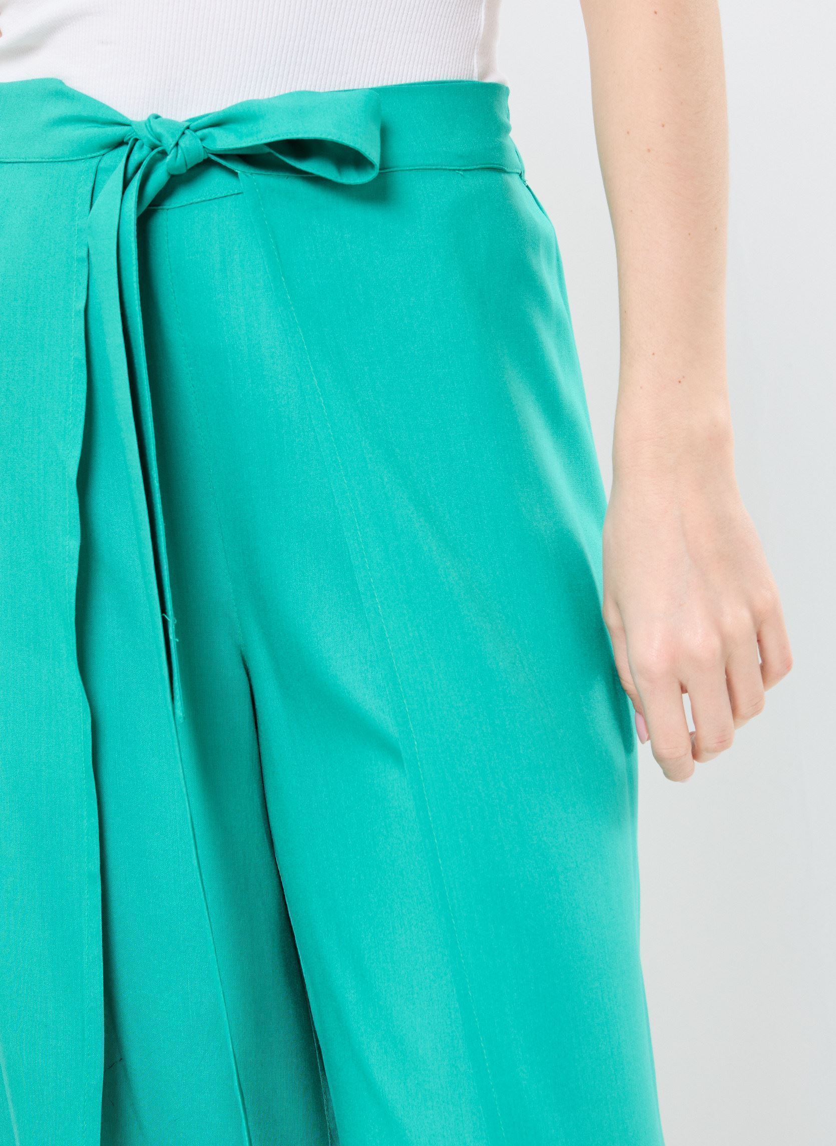 Pantalons larges ZB152ADE femme vert Molly Bracken Pantalons larges ZB152ADE femme vert EMERALD GREEN
