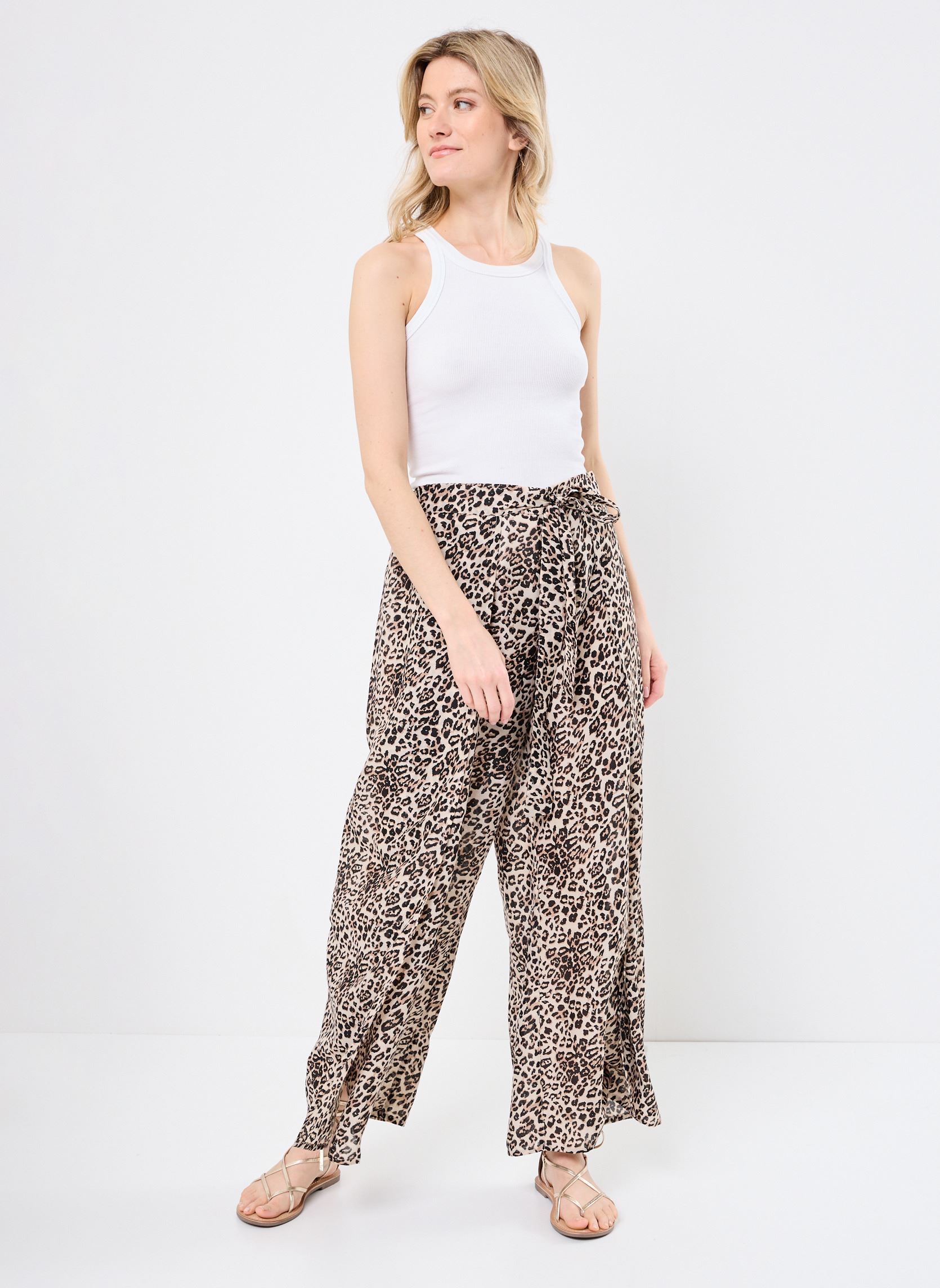 Pantalons larges ZB152EDE femme multicolore Molly Bracken Pantalons larges ZB152EDE femme multicolore BEIGE GEETA