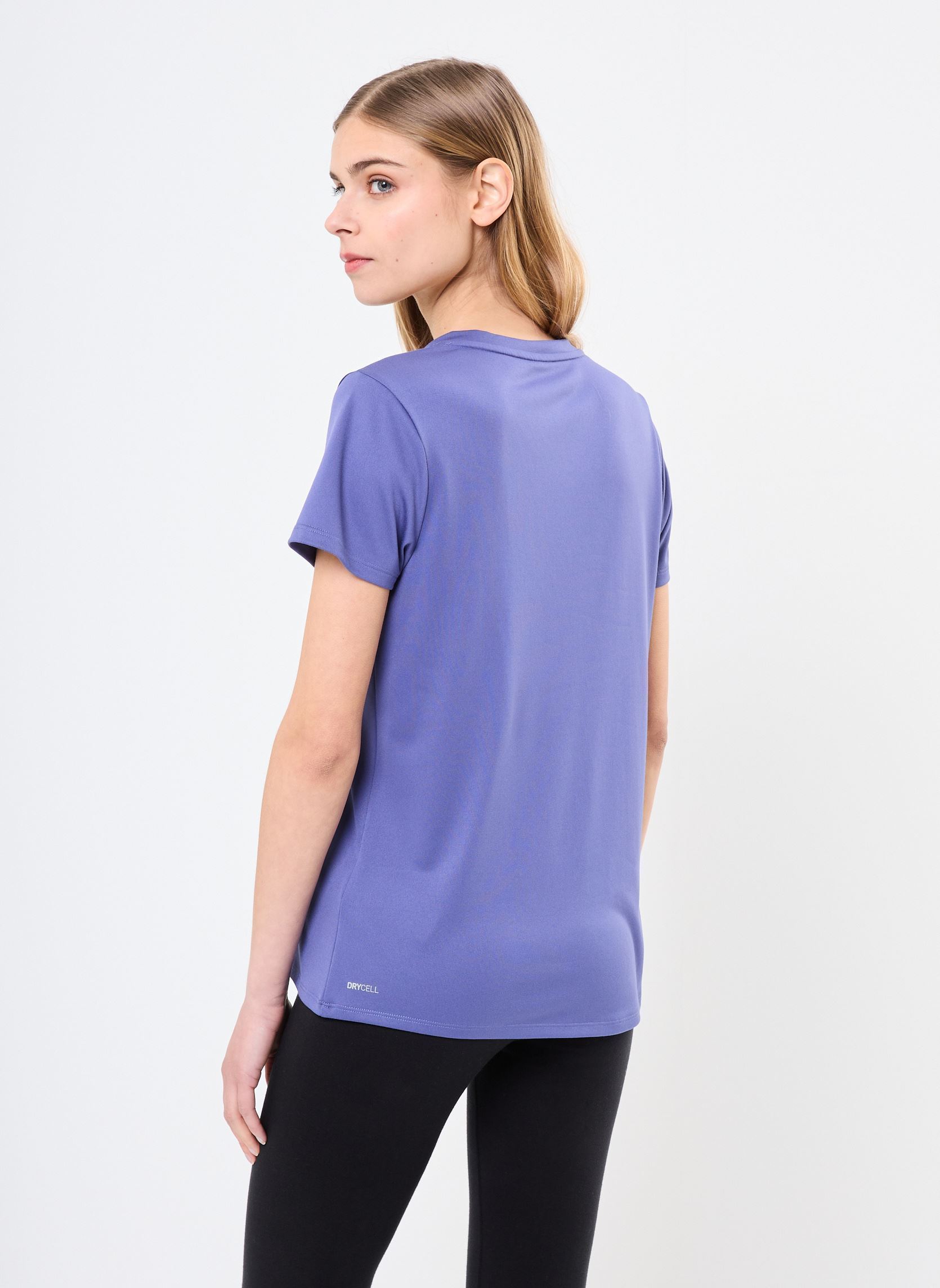 Kurzarm-T-Shirts W TAD ESSENTIAL VNECK Tee damen blau Puma Kurzarm-T-Shirts W TAD ESSENTIAL VNECK Tee damen blau Blue Crystal