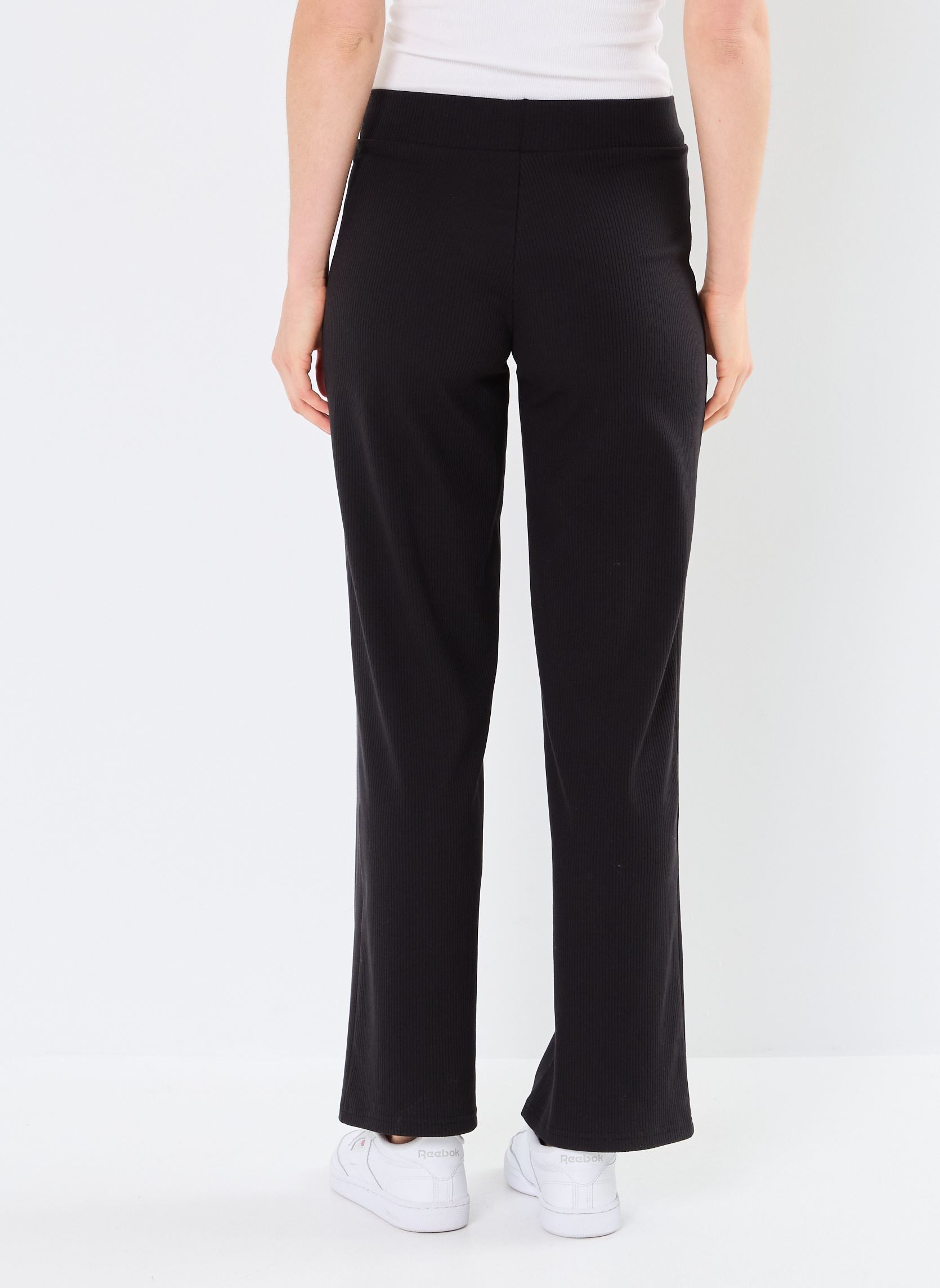 Pantalones de jogging ESS ELEVATED High-Waist Straight Leg Rib mujer negro Puma Pantalones de jogging ESS ELEVATED High-Waist Straight Leg Rib mujer negro Puma Black