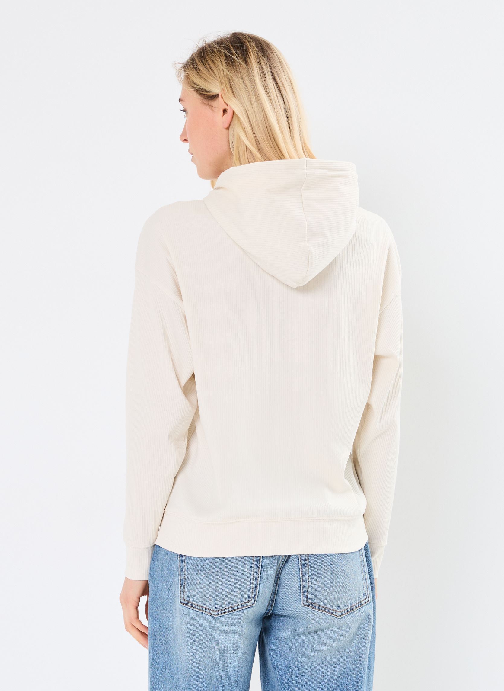 Felpe ESS ELEVATED Comfort Rib Hoodie donna beige Puma Felpe ESS ELEVATED Comfort Rib Hoodie donna beige Alpine Snow
