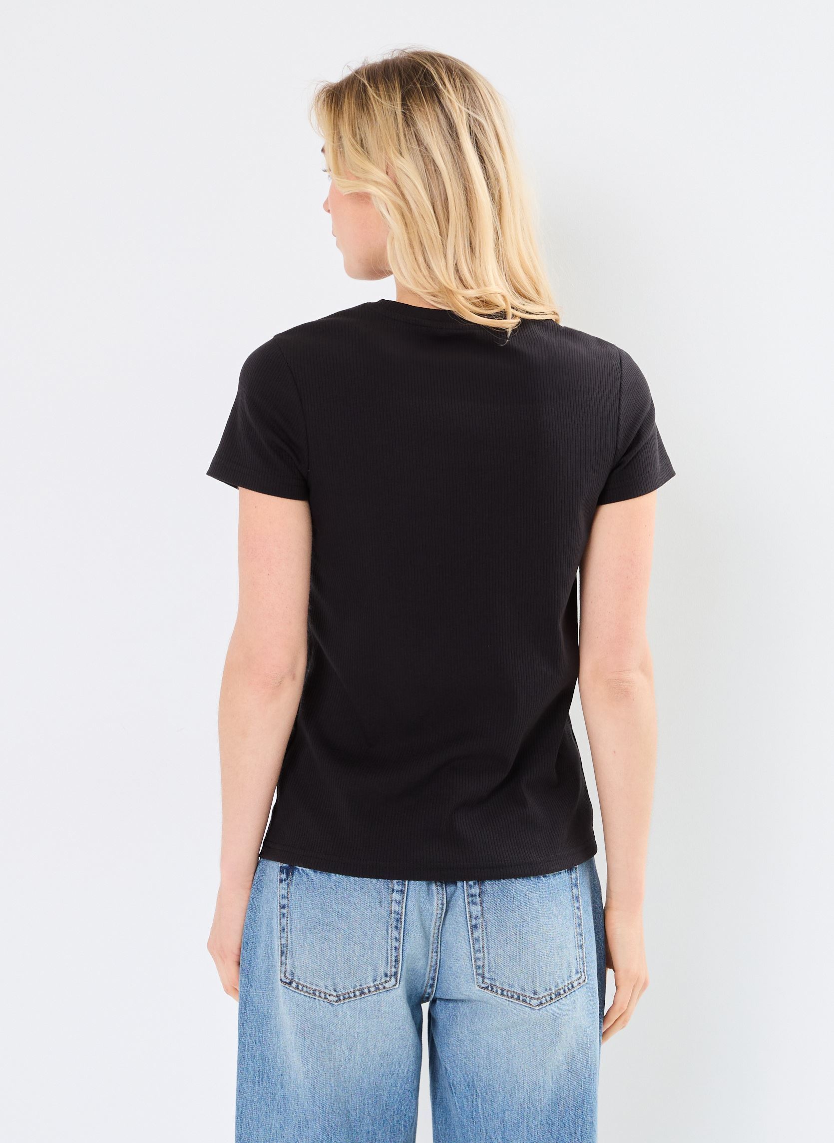 T-shirt a maniche corte ESS ELEVATED Rib Tee donna nero Puma T-shirt a maniche corte ESS ELEVATED Rib Tee donna nero Puma Black
