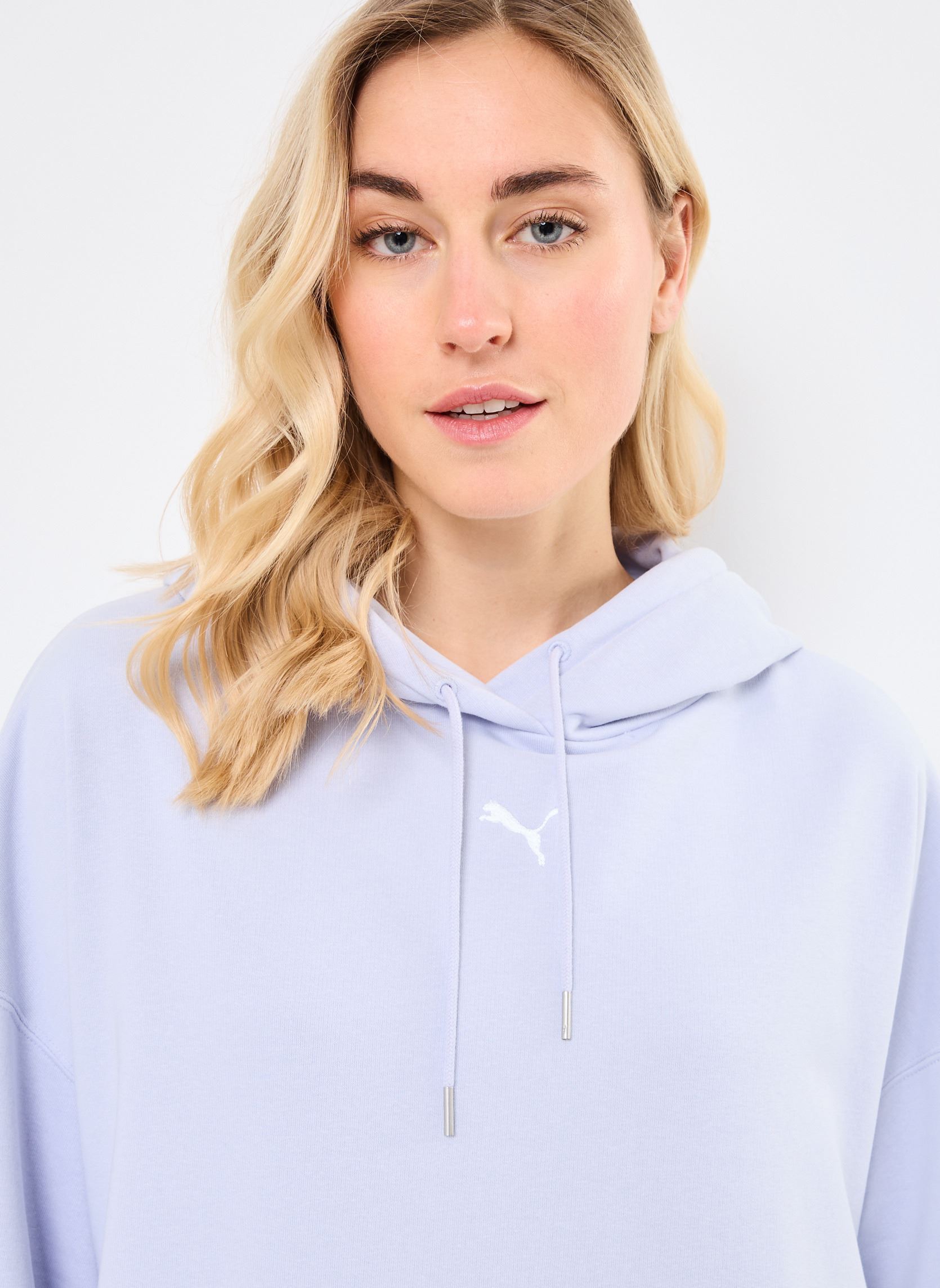 Sweater WARDROBE ESS Over-Oversized Hoodie TR dames blauw Puma Sweater WARDROBE ESS Over-Oversized Hoodie TR dames blauw COOL WEATHER