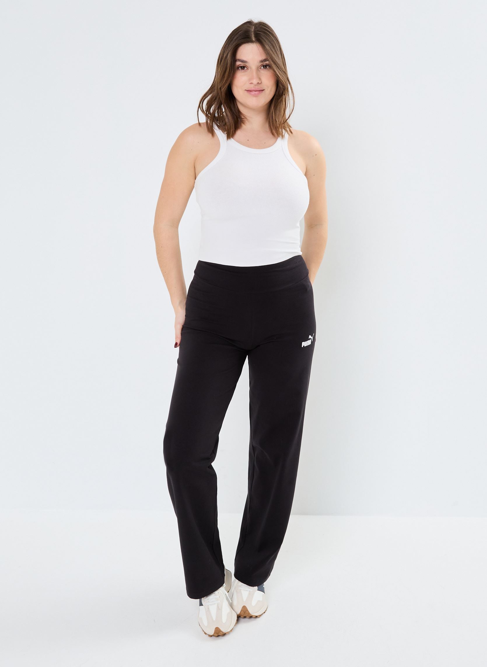Leggings ESS Small No. 1 Logo High-Waist Straight femme noir Puma Leggings ESS Small No. 1 Logo High-Waist Straight femme noir PUMA BLACK
