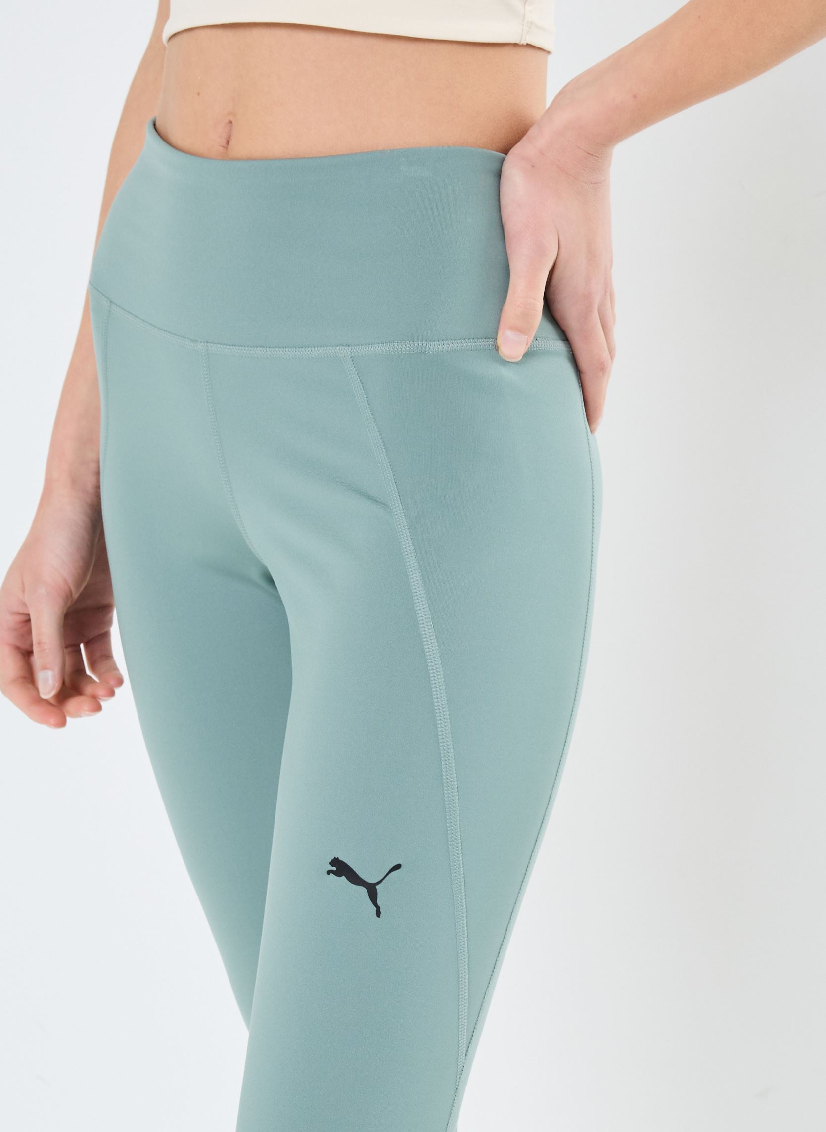 Leggings W TAD ESSENTIAL TIGHT - HW FL dames groen Puma Leggings W TAD ESSENTIAL TIGHT - HW FL dames groen Green Moon