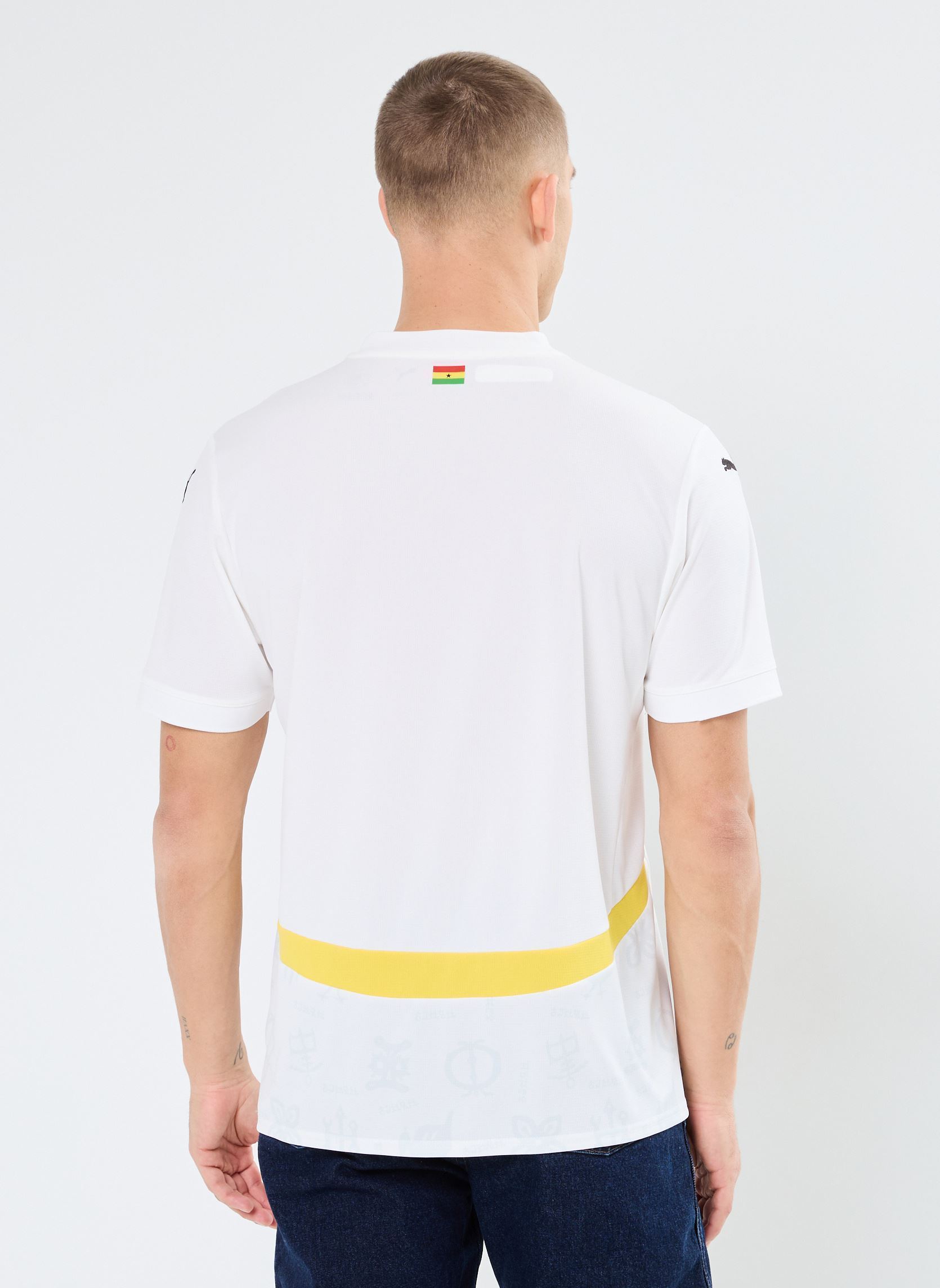 Tee-shirts manches courtes GFA Home Jersey Replica homme jaune Puma Tee-shirts manches courtes GFA Home Jersey Replica homme jaune PUMA White-Pelé Yellow