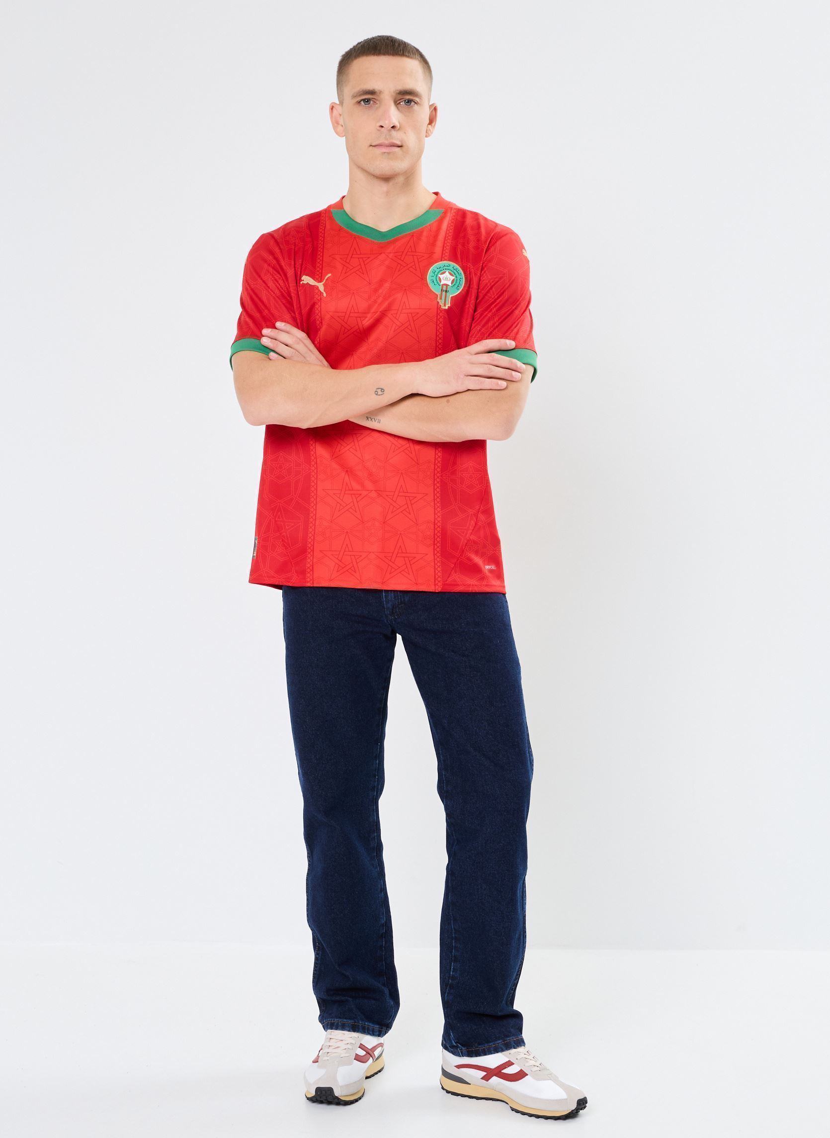 Tee-shirts manches courtes FRMF Home Jersey Replica homme rouge Puma Tee-shirts manches courtes FRMF Home Jersey Replica homme rouge PUMA RED-ARCHIVE GREEN