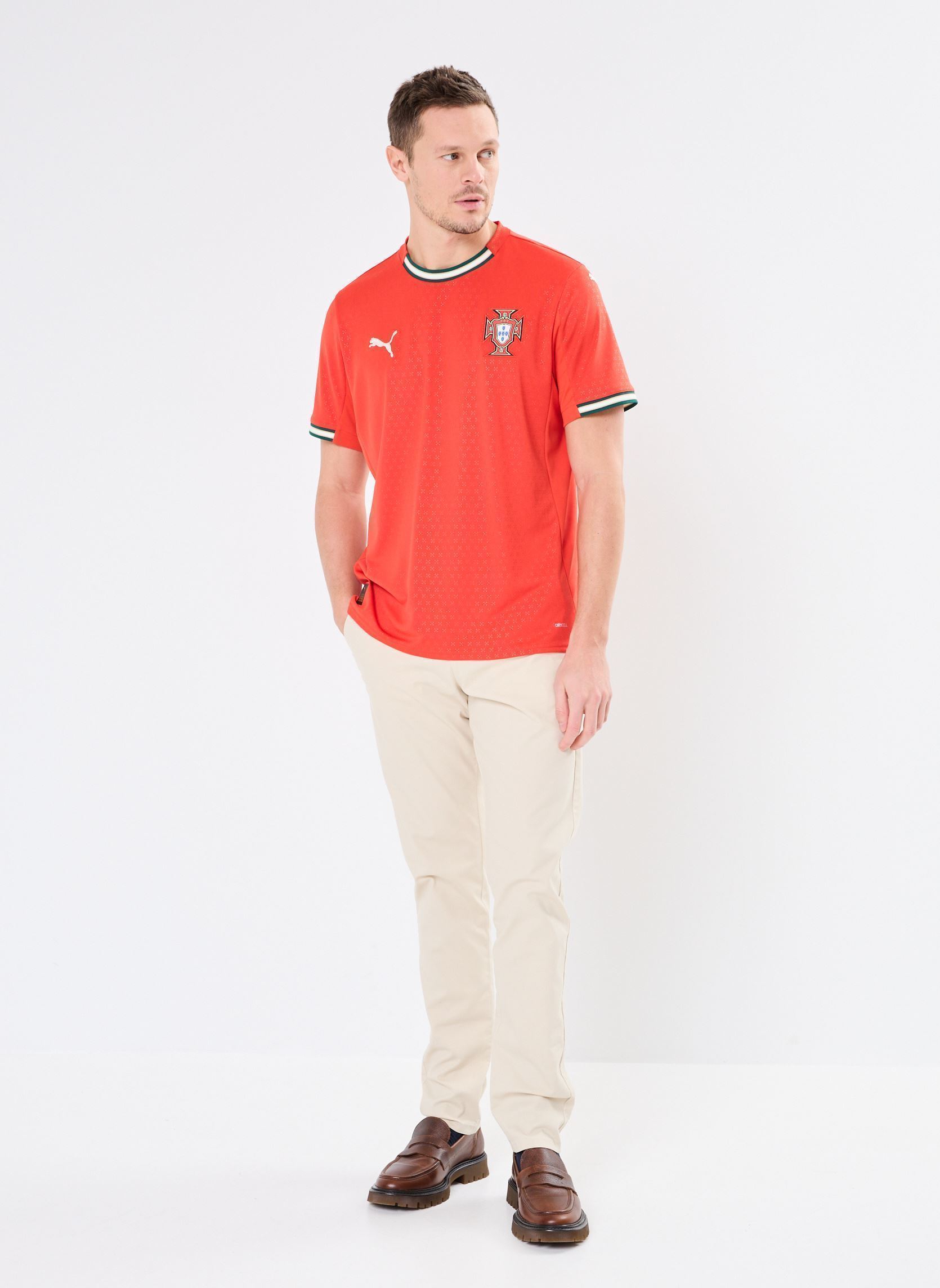 Tee-shirts manches courtes FPF Home Jersey Replica homme rouge Puma Tee-shirts manches courtes FPF Home Jersey Replica homme rouge Sport Red-Sugared Almond
