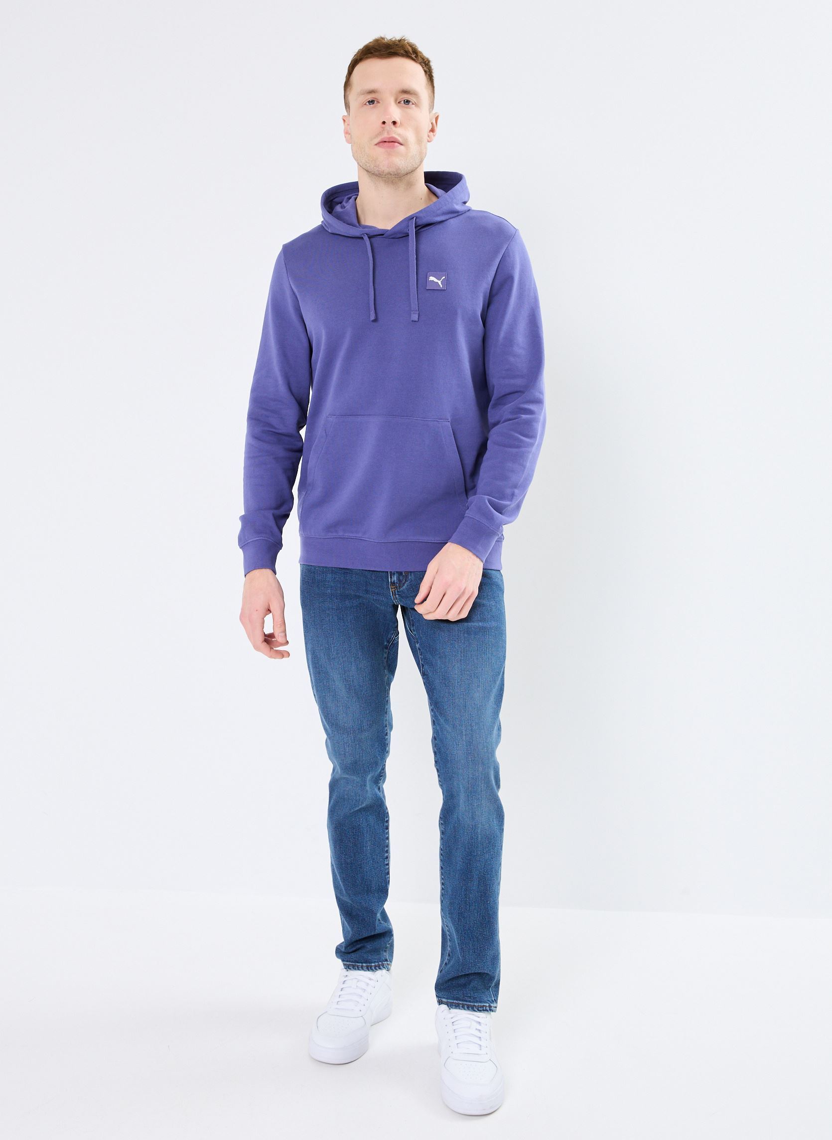 Sweats à capuche ESS ELEVATED Hoodie TR homme bleu Puma Sweats à capuche ESS ELEVATED Hoodie TR homme bleu Blue Crystal