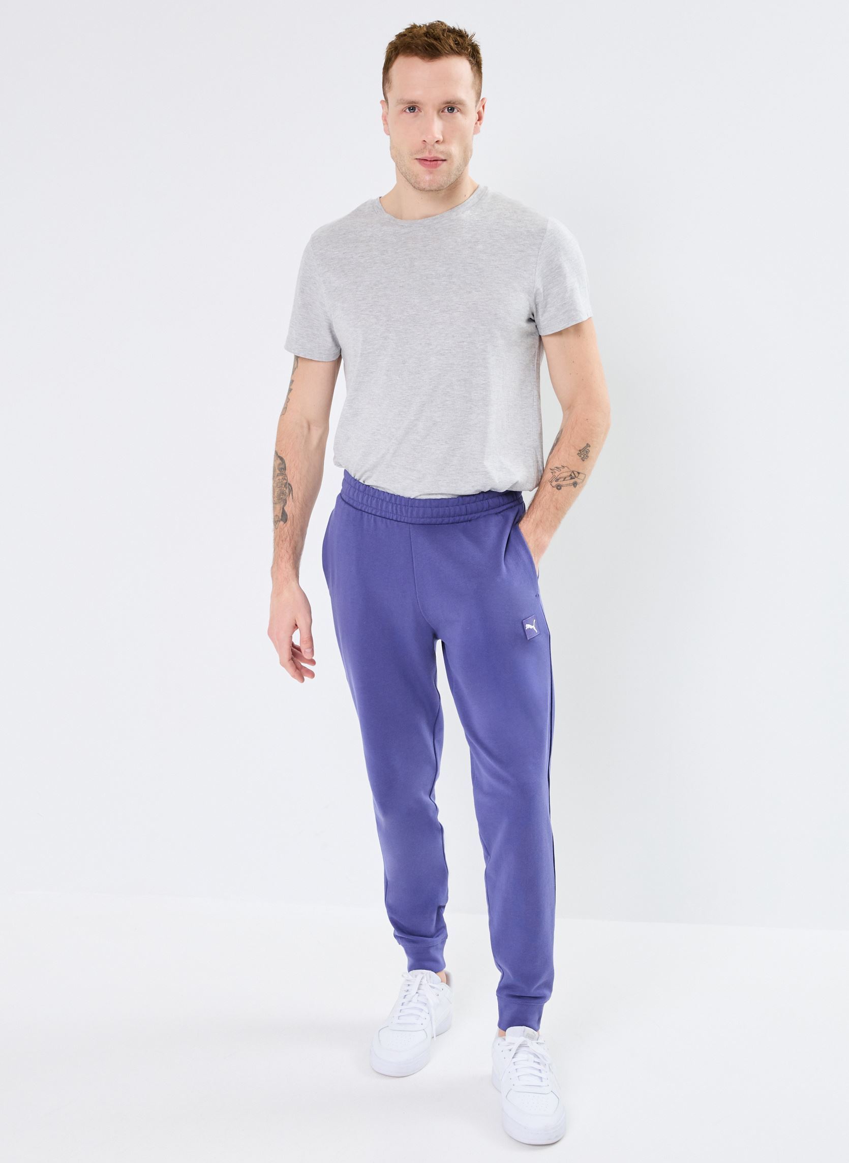 Joggingbroeken ESS ELEVATED Pants TR cl heren blauw Puma Joggingbroeken ESS ELEVATED Pants TR cl heren blauw Blue Crystal