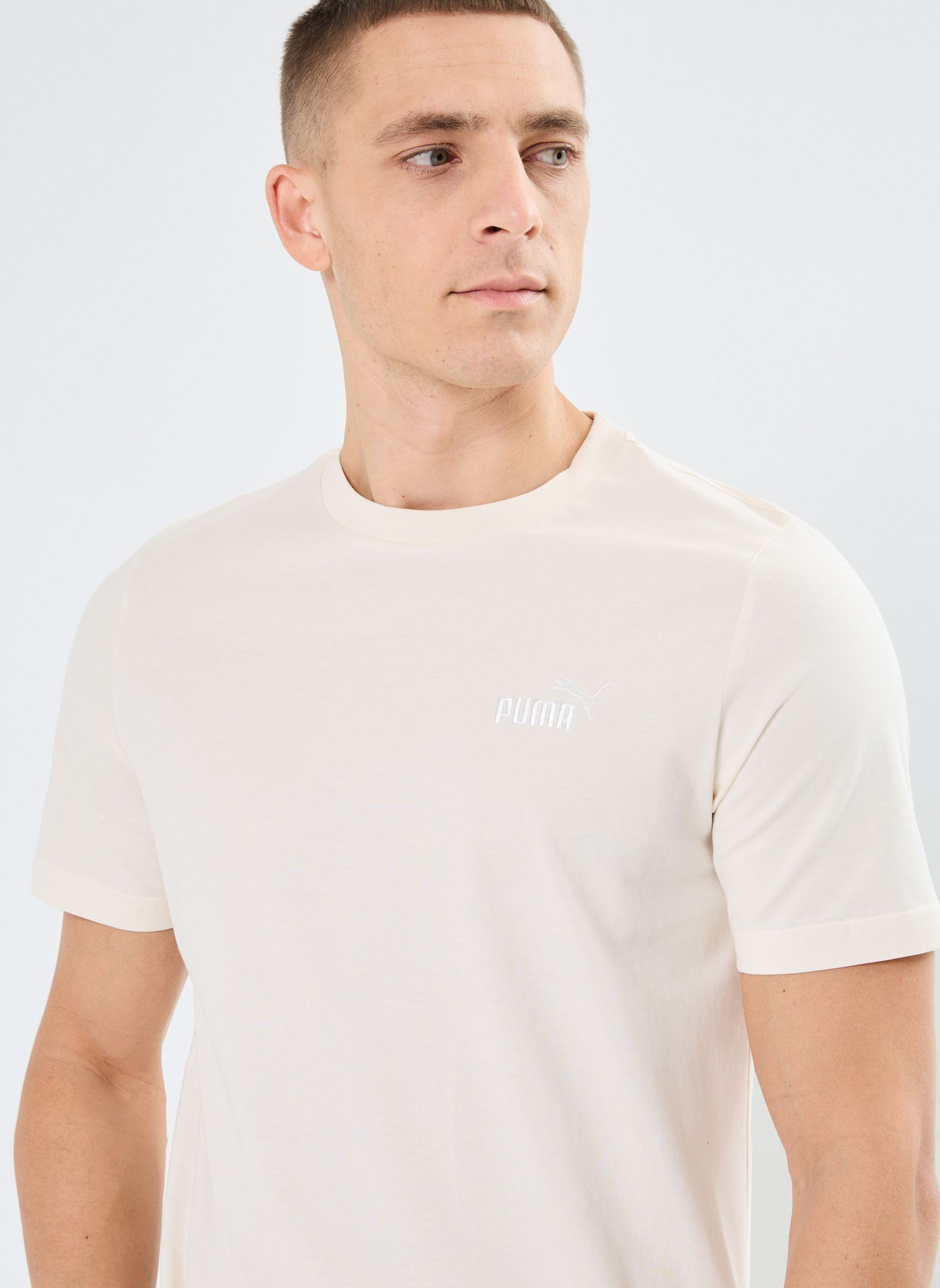 Tee-shirts manches courtes ESS Small No. 1 Logo Tee (s) homme blanc Puma Tee-shirts manches courtes ESS Small No. 1 Logo Tee (s) homme blanc No Dye