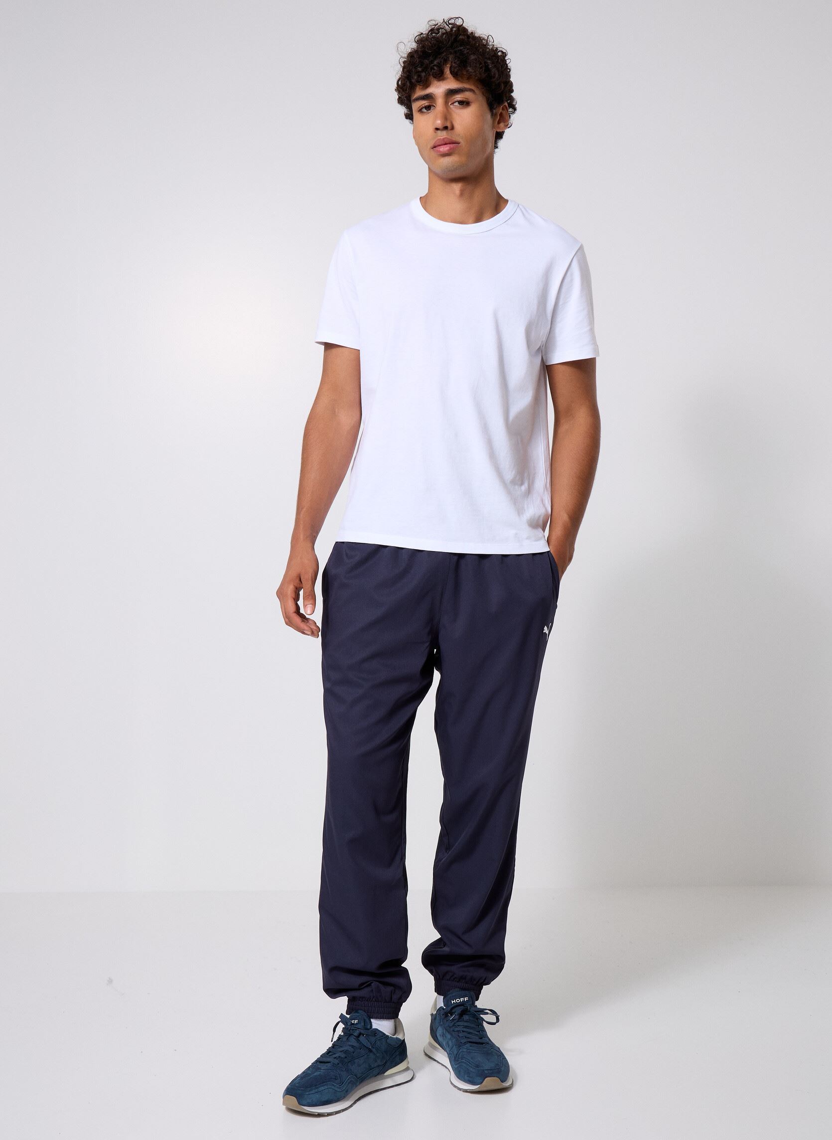 Jogginghosen ESS Woven Pants cl herren blau Puma Jogginghosen ESS Woven Pants cl herren blau New Navy