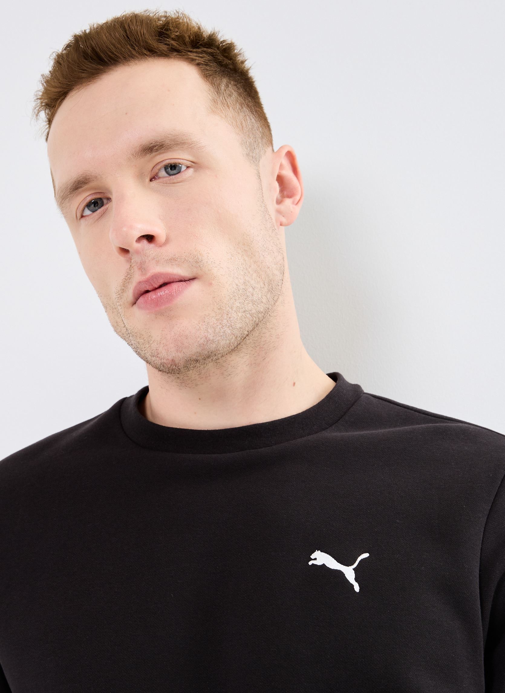 Sweats ESS Crew FL homme noir Puma Sweats ESS Crew FL homme noir Puma Black