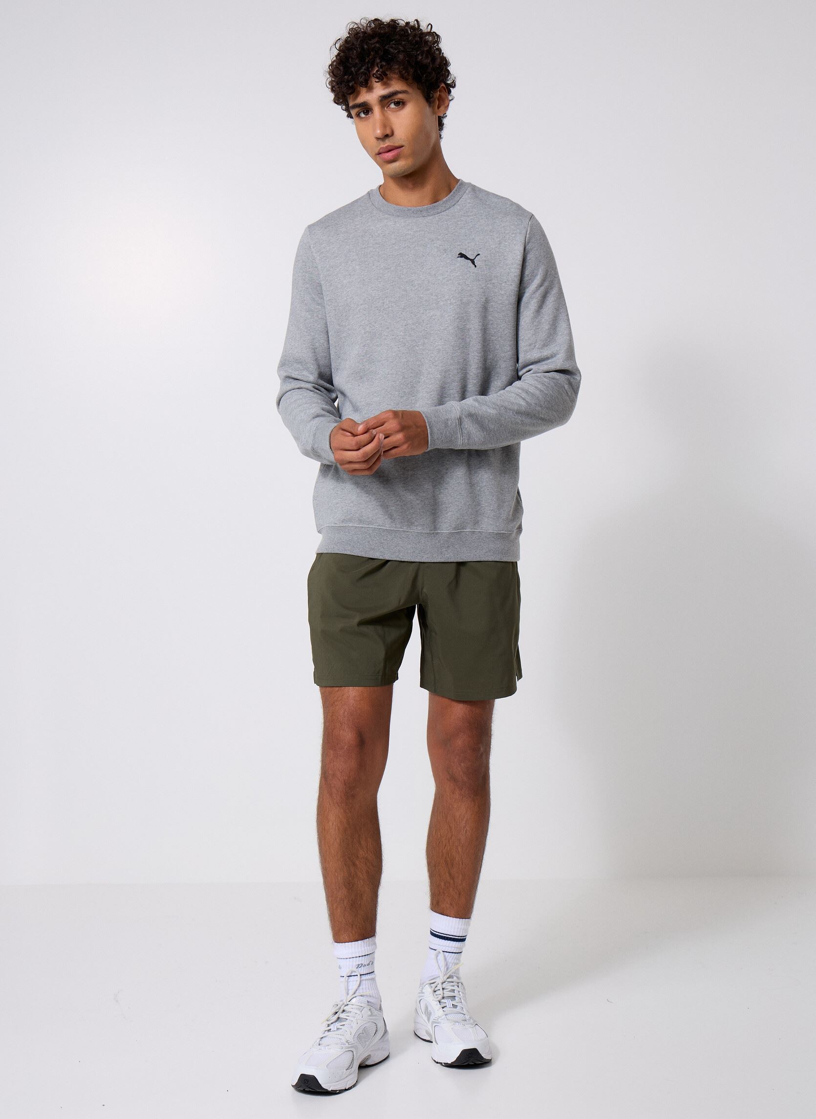 Sudaderas ESS Crew FL hombre gris Puma Sudaderas ESS Crew FL hombre gris Medium Gray Heather