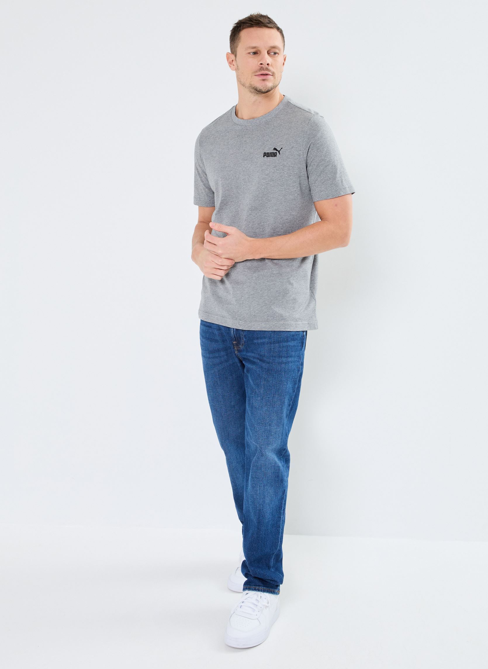 Tee-shirts manches courtes ESS Small No. 1 Logo Tee homme gris Puma Tee-shirts manches courtes ESS Small No. 1 Logo Tee homme gris Medium Gray Heather