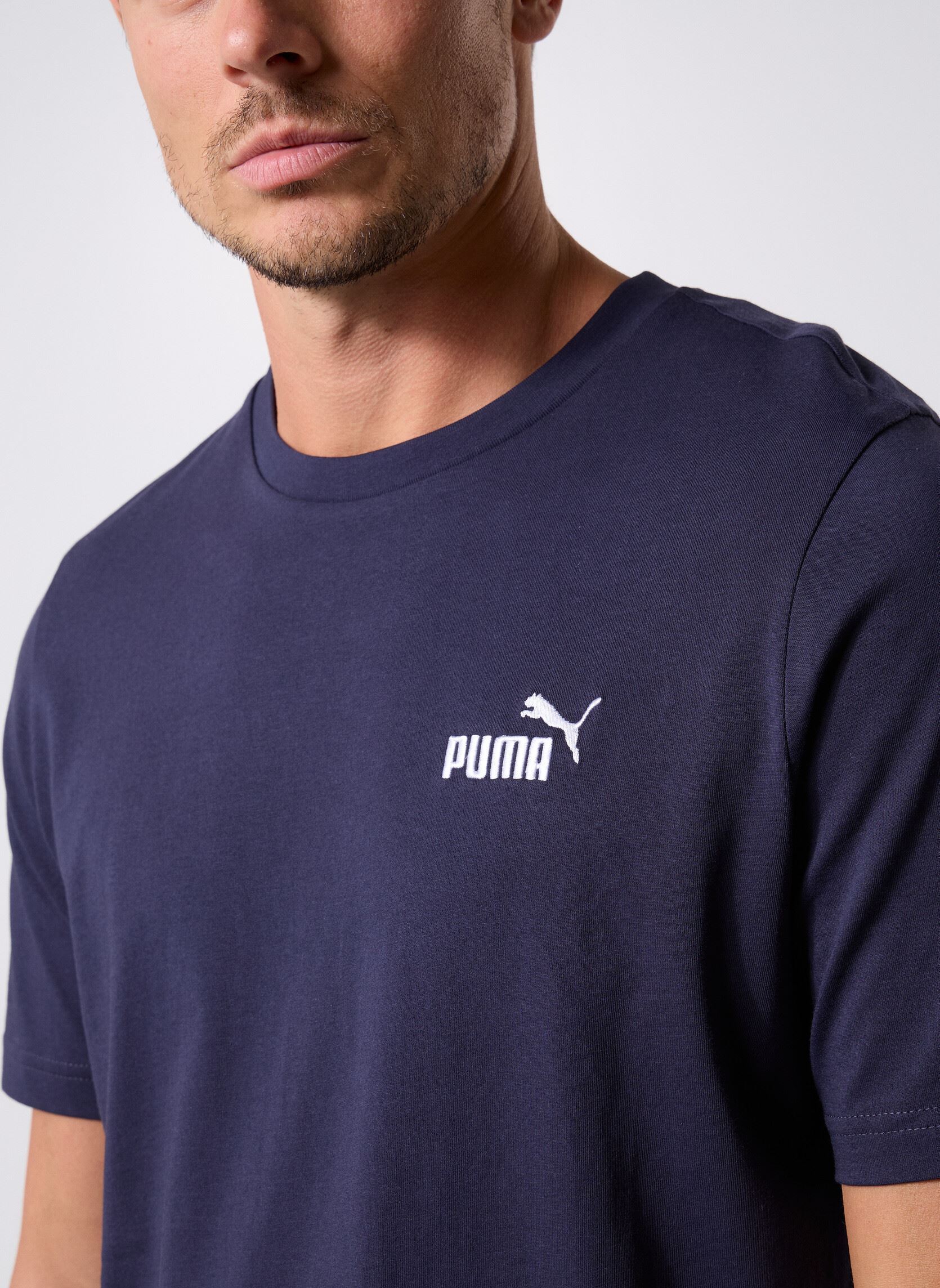 T-shirt a maniche corte ESS Small No. 1 Logo Tee uomo blu Puma T-shirt a maniche corte ESS Small No. 1 Logo Tee uomo blu New Navy
