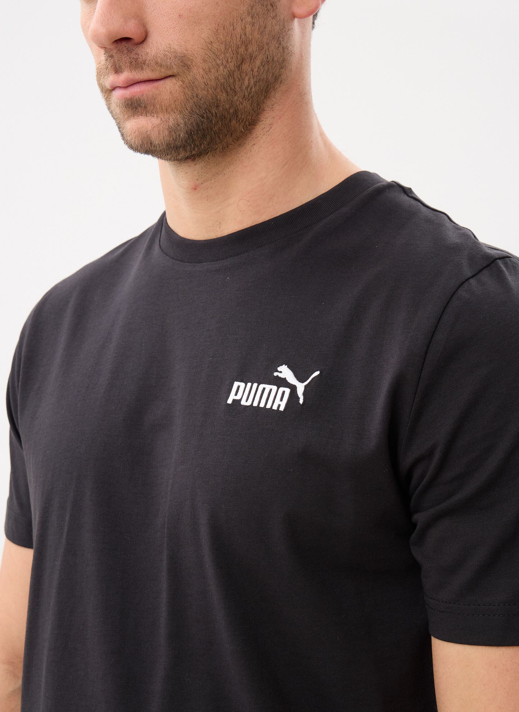 T-shirts met korte mouwen ESS Small No. 1 Logo Tee heren zwart Puma T-shirts met korte mouwen ESS Small No. 1 Logo Tee heren zwart Puma Black