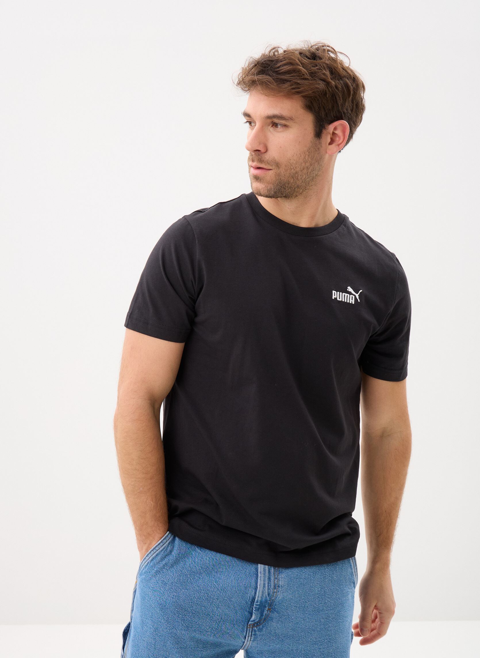 tee shirt manches courtes puma ess small no. 1 logo tee - vue 5