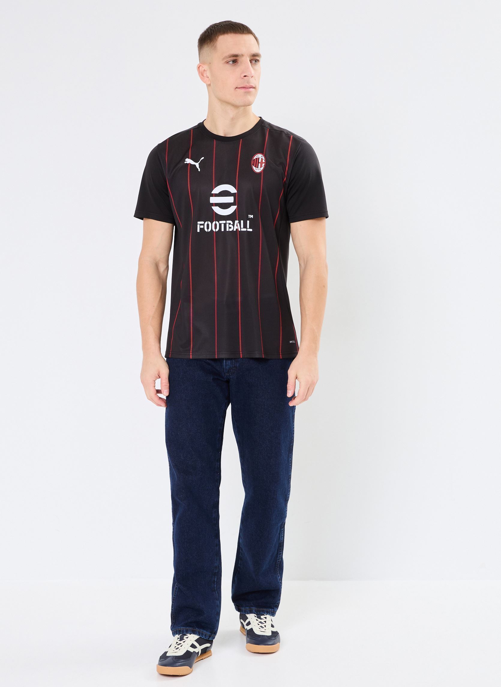 Kurzarm-T-Shirts ACM Prematch SS Jersey herren rot Puma Kurzarm-T-Shirts ACM Prematch SS Jersey herren rot PUMA Black-For All Time Red