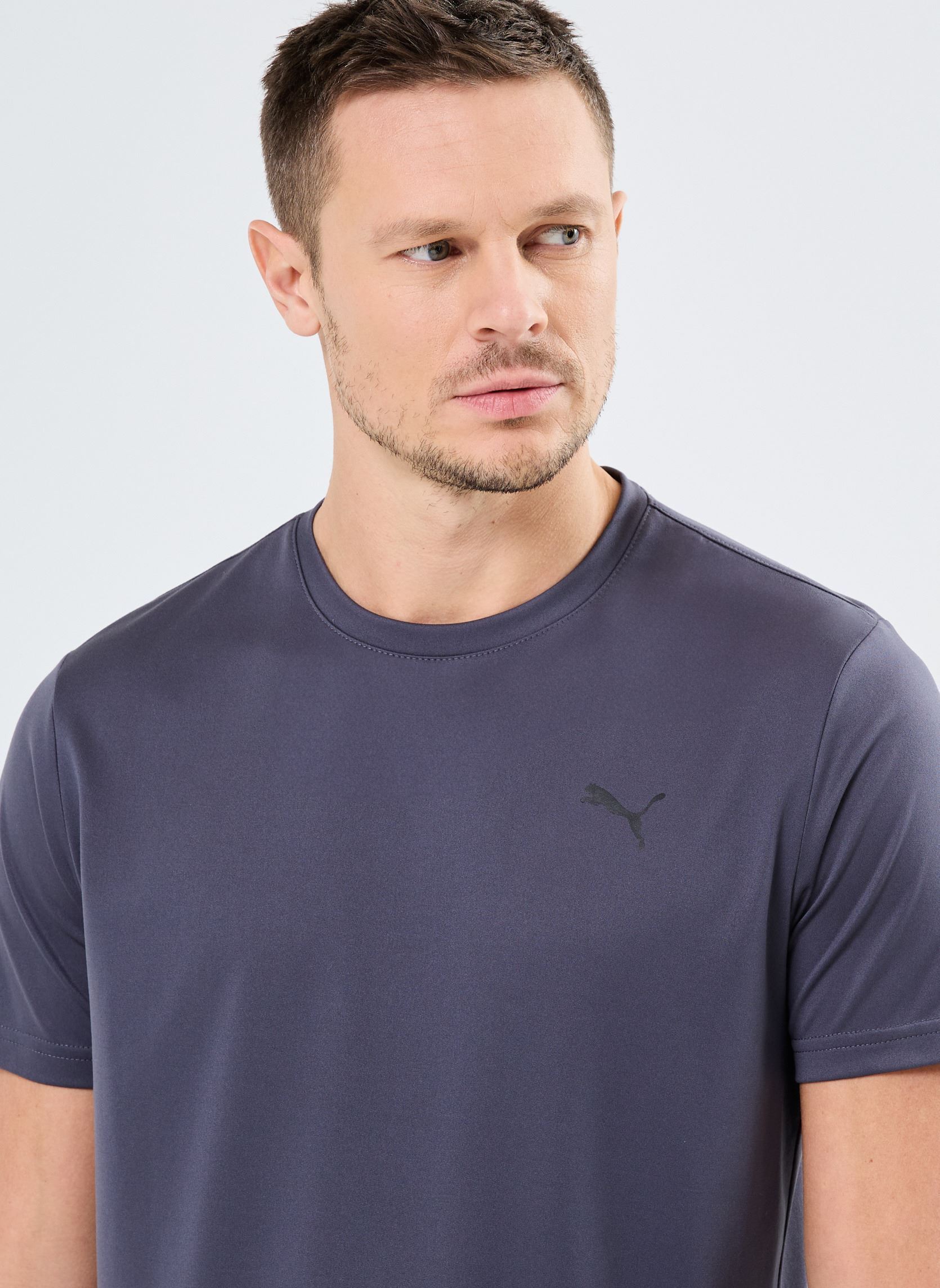Tee-shirts manches courtes M TAD ESSENTIALS SOLID CAT TEE (LC small homme gris Puma Tee-shirts manches courtes M TAD ESSENTIALS SOLID CAT TEE (LC small homme gris Galactic Gray
