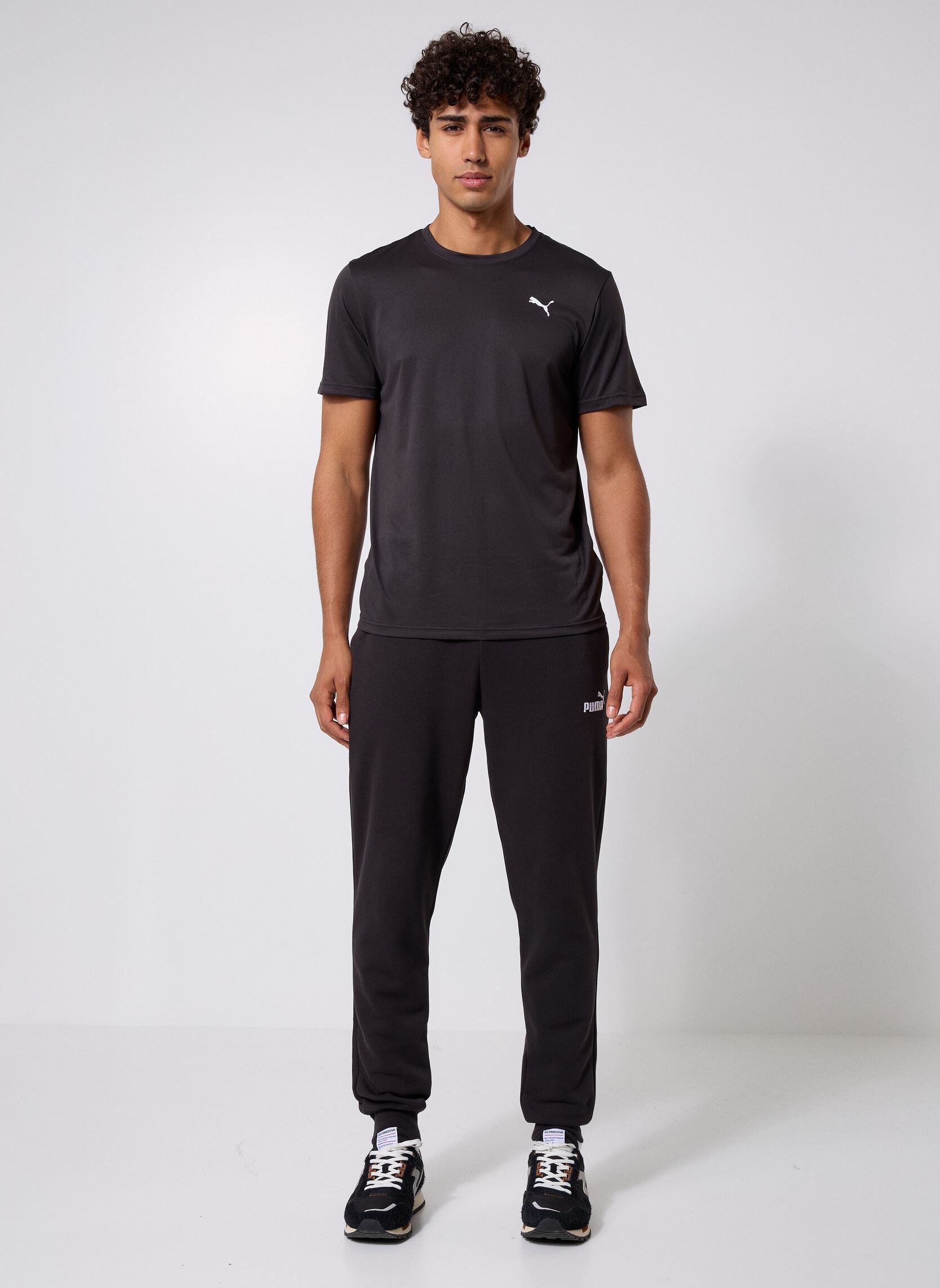 Tee-shirts manches courtes M TAD ESSENTIALS SOLID CAT TEE (LC small homme noir Puma Tee-shirts manches courtes M TAD ESSENTIALS SOLID CAT TEE (LC small homme noir Puma Black
