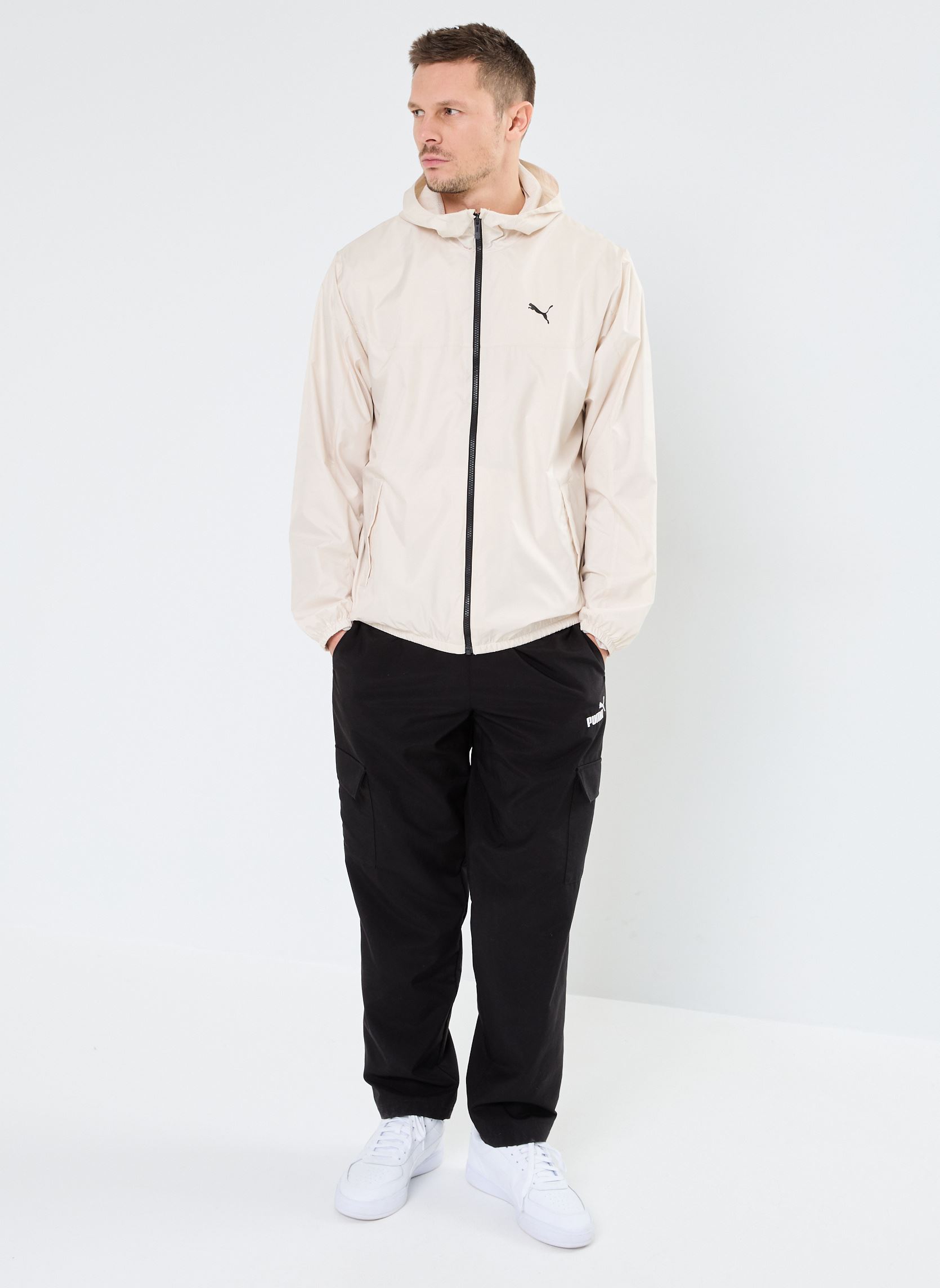 Trainingsjacken Ess Regular Windbreaker M herren beige Puma Trainingsjacken Ess Regular Windbreaker M herren beige Alpine Snow