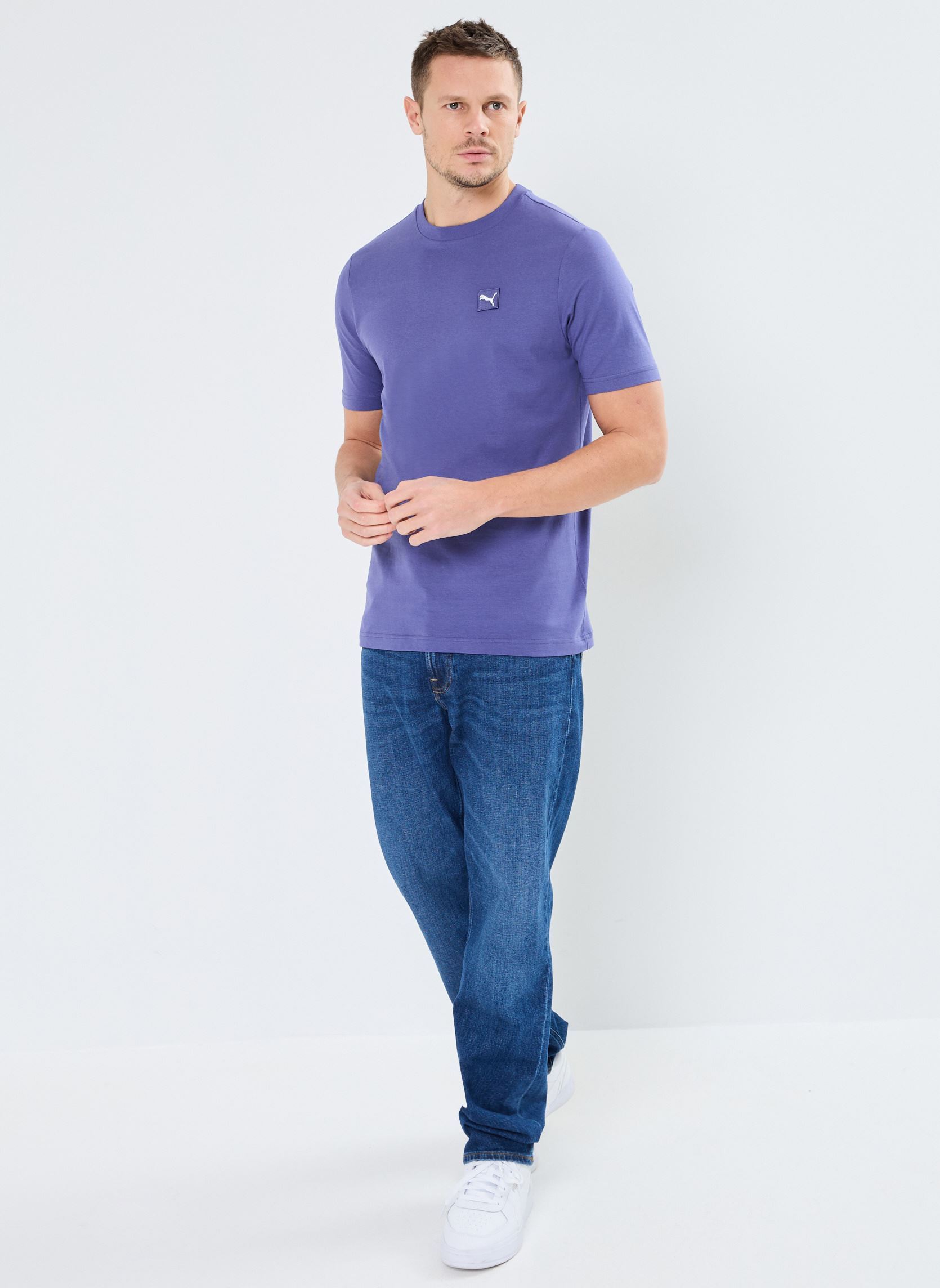 Tee-shirts manches courtes ESS ELEVATED Tee homme bleu Puma Tee-shirts manches courtes ESS ELEVATED Tee homme bleu BLUE CRYSTAL
