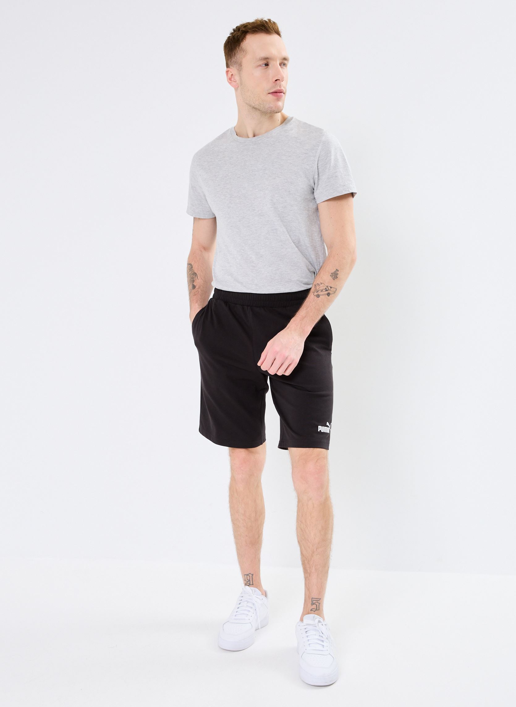 Shorts ESS No. 1 Logo Jersey Shorts 10'' herren schwarz Puma Shorts ESS No. 1 Logo Jersey Shorts 10'' herren schwarz Puma Black